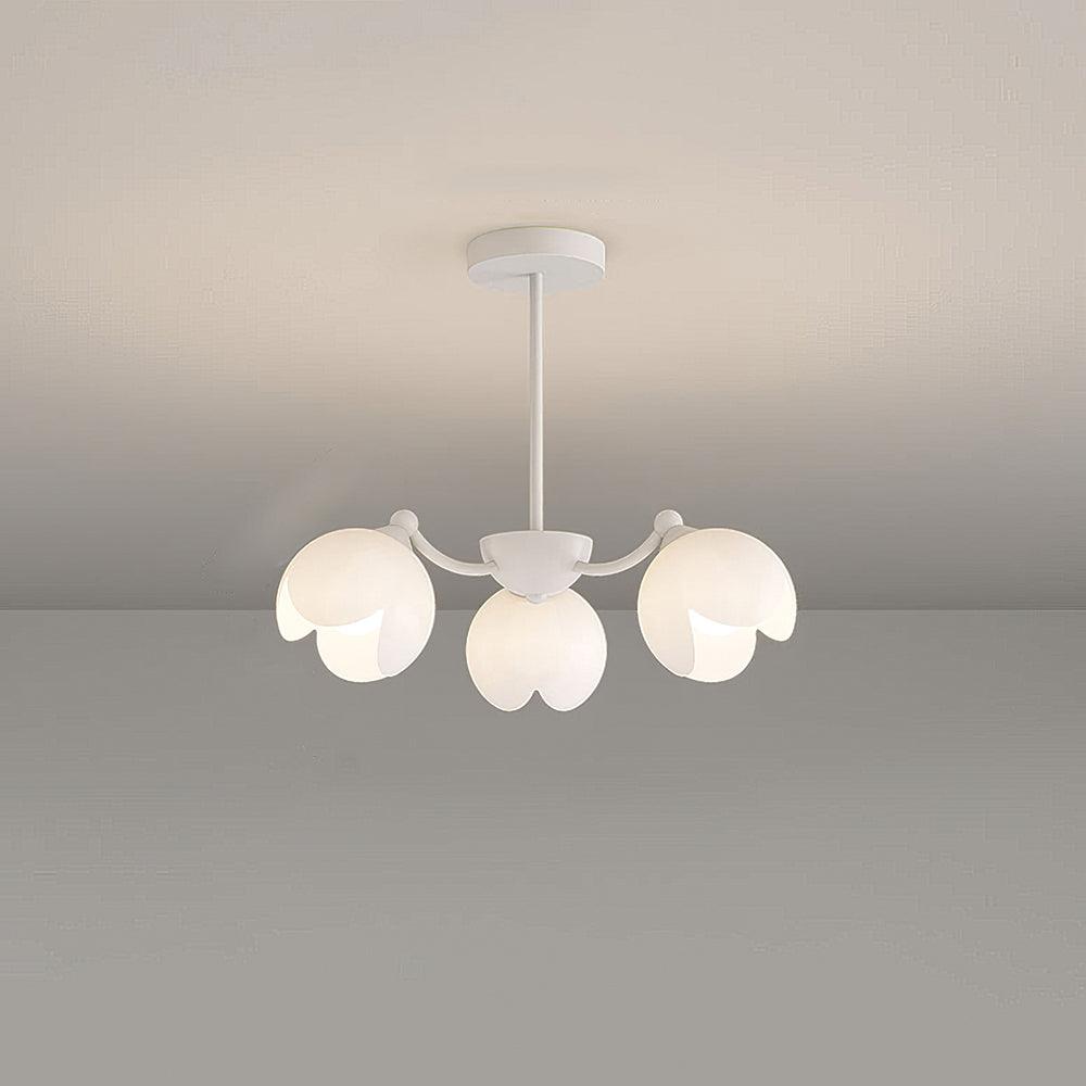 Murano Cream Chandelier - Lumpaz