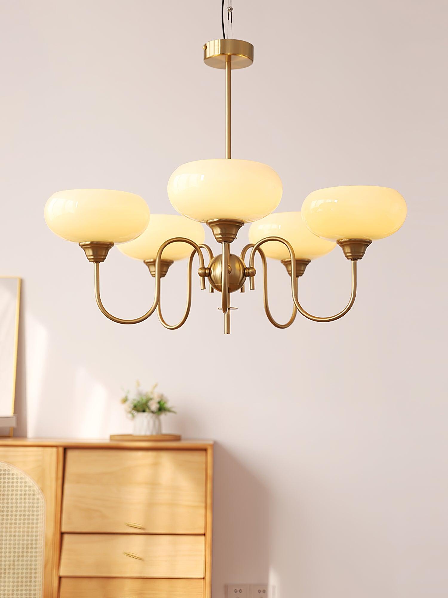 Creamy Persimmon Chandelier - Lumpaz