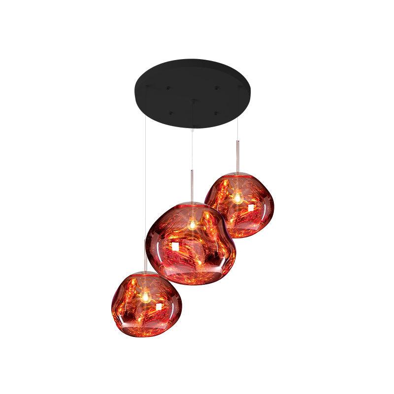 Multi Lava Round Pendant Lamp - Lumpaz