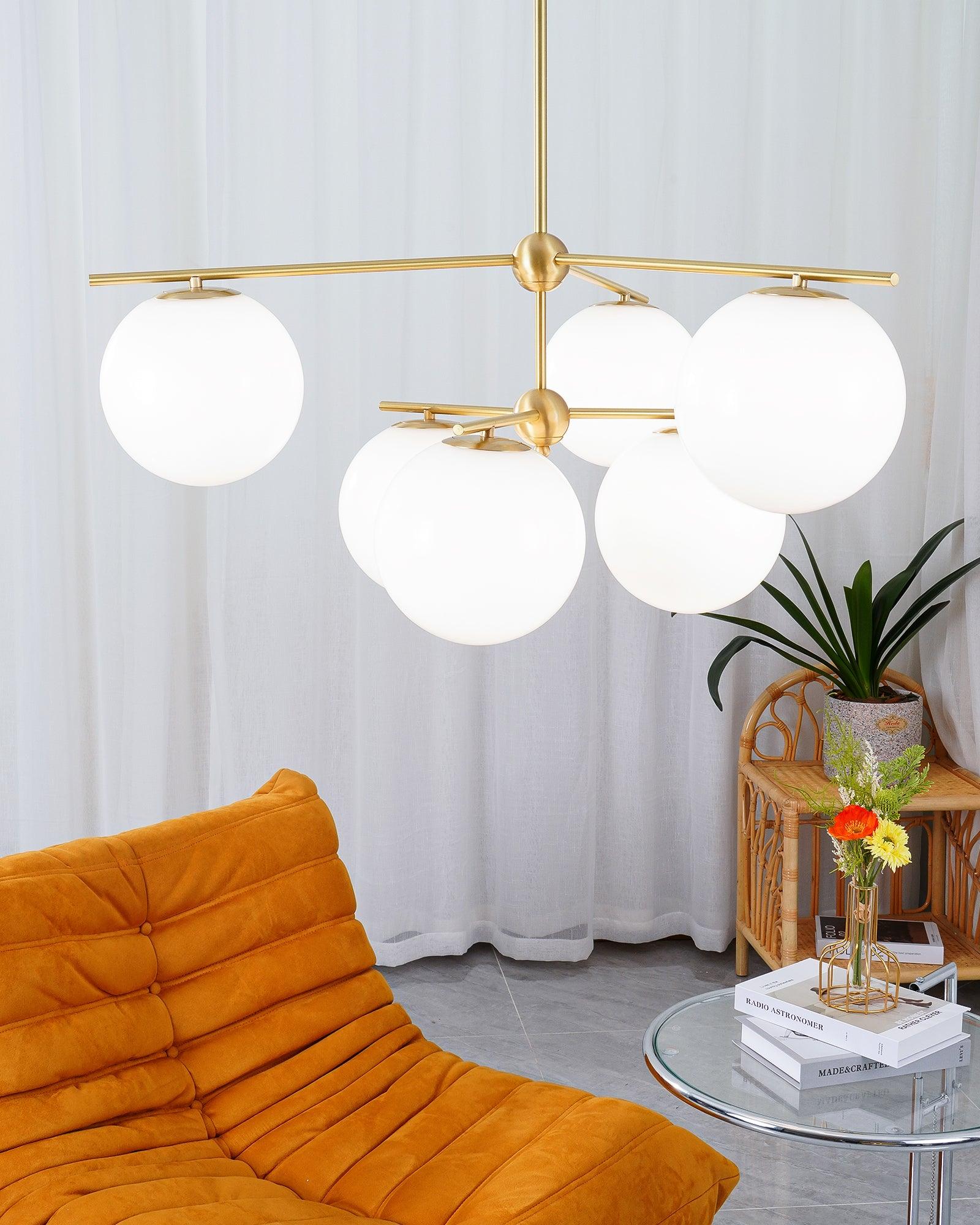 Sphere & Stem Chandelier - Lumpaz