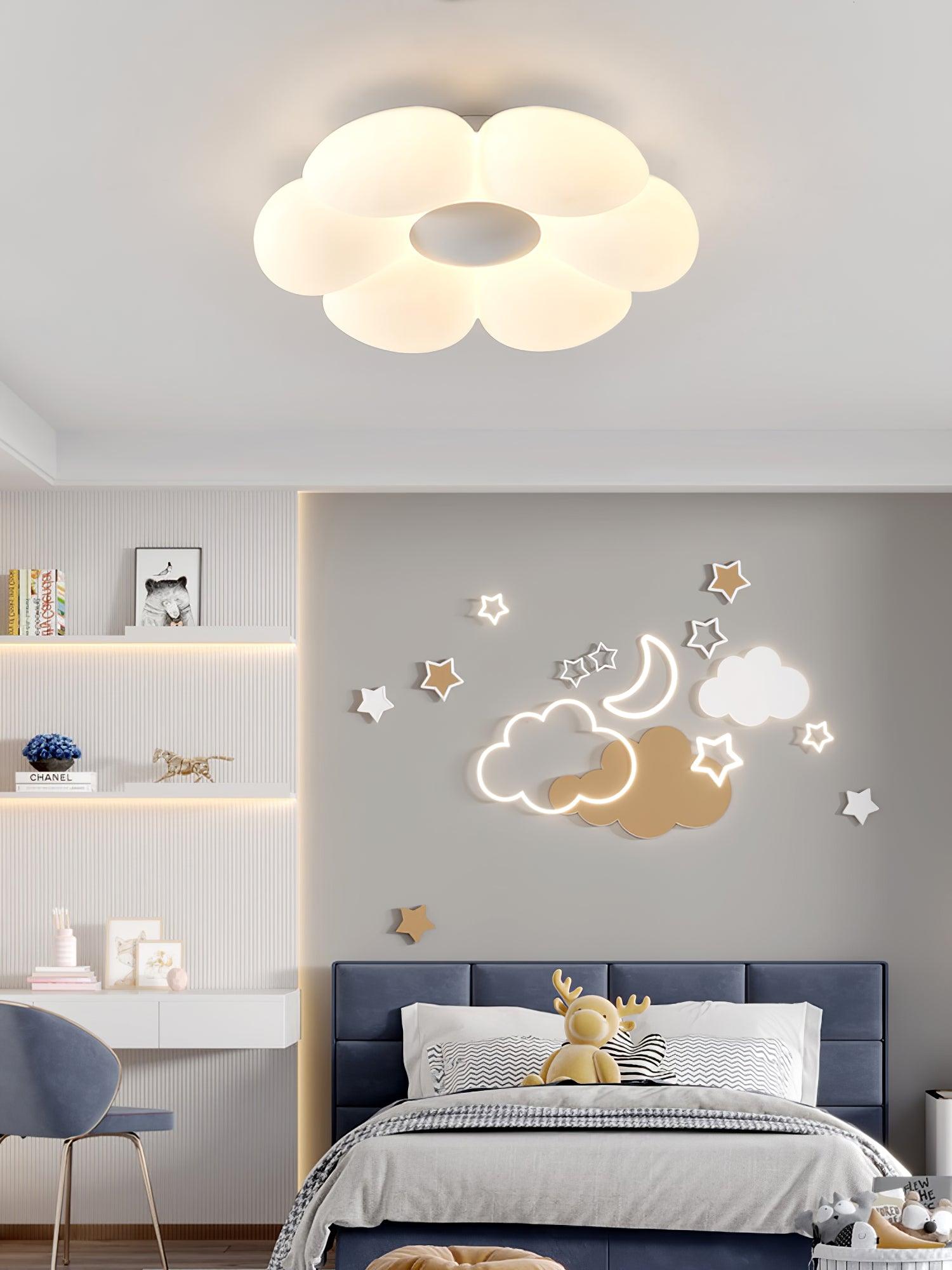 Six-leaf Flower Kids Room Ceiling Lamp - Lumpaz