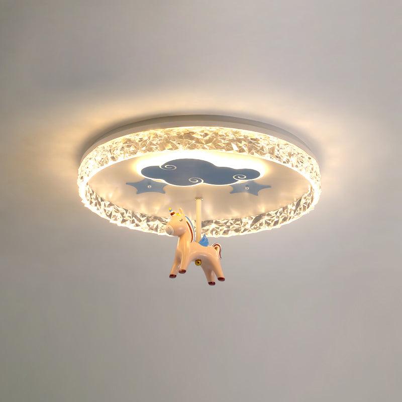 Round Carousel Children's Ceiling Lamp - Lumpaz