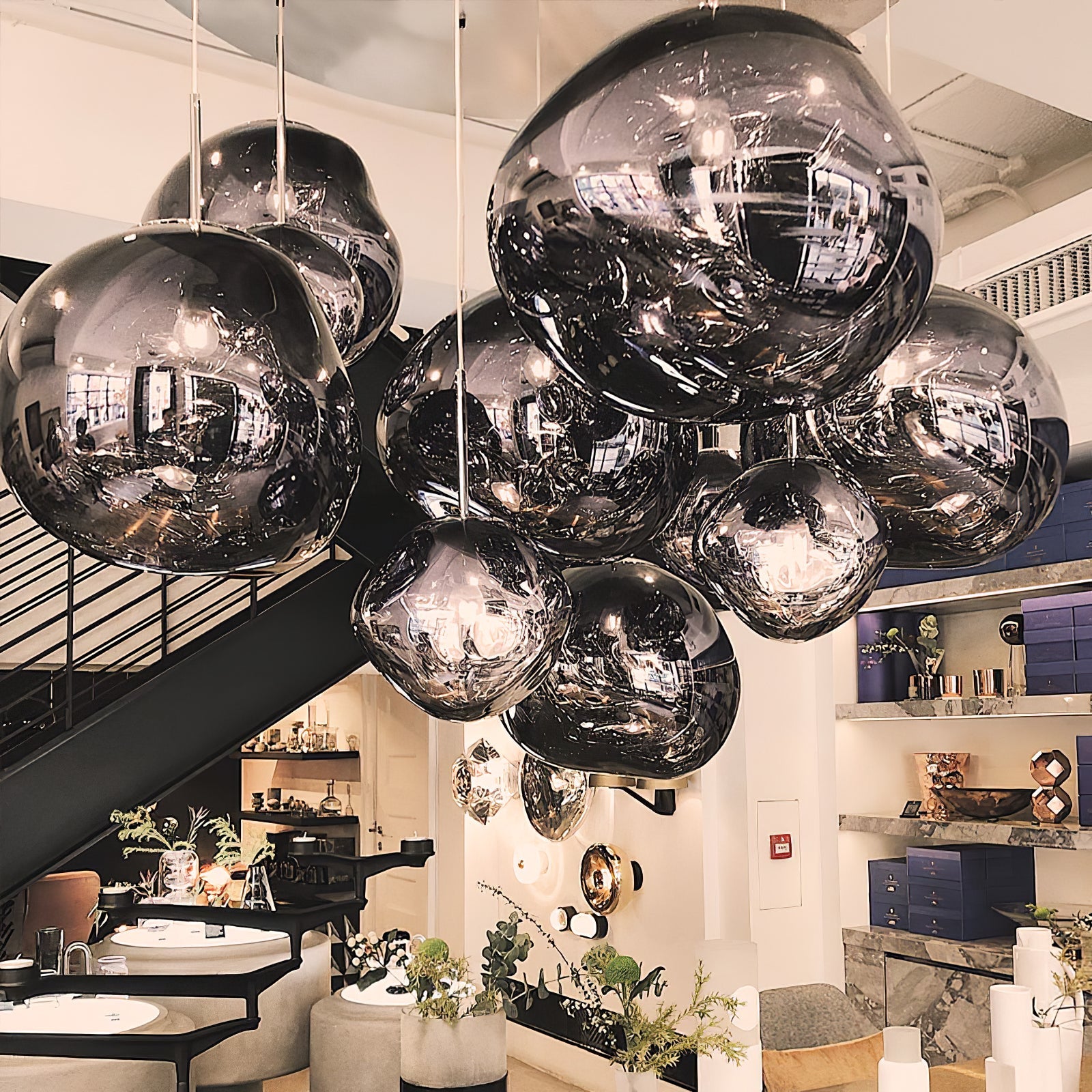 Multi Lava Round Pendant Lamp - Lumpaz