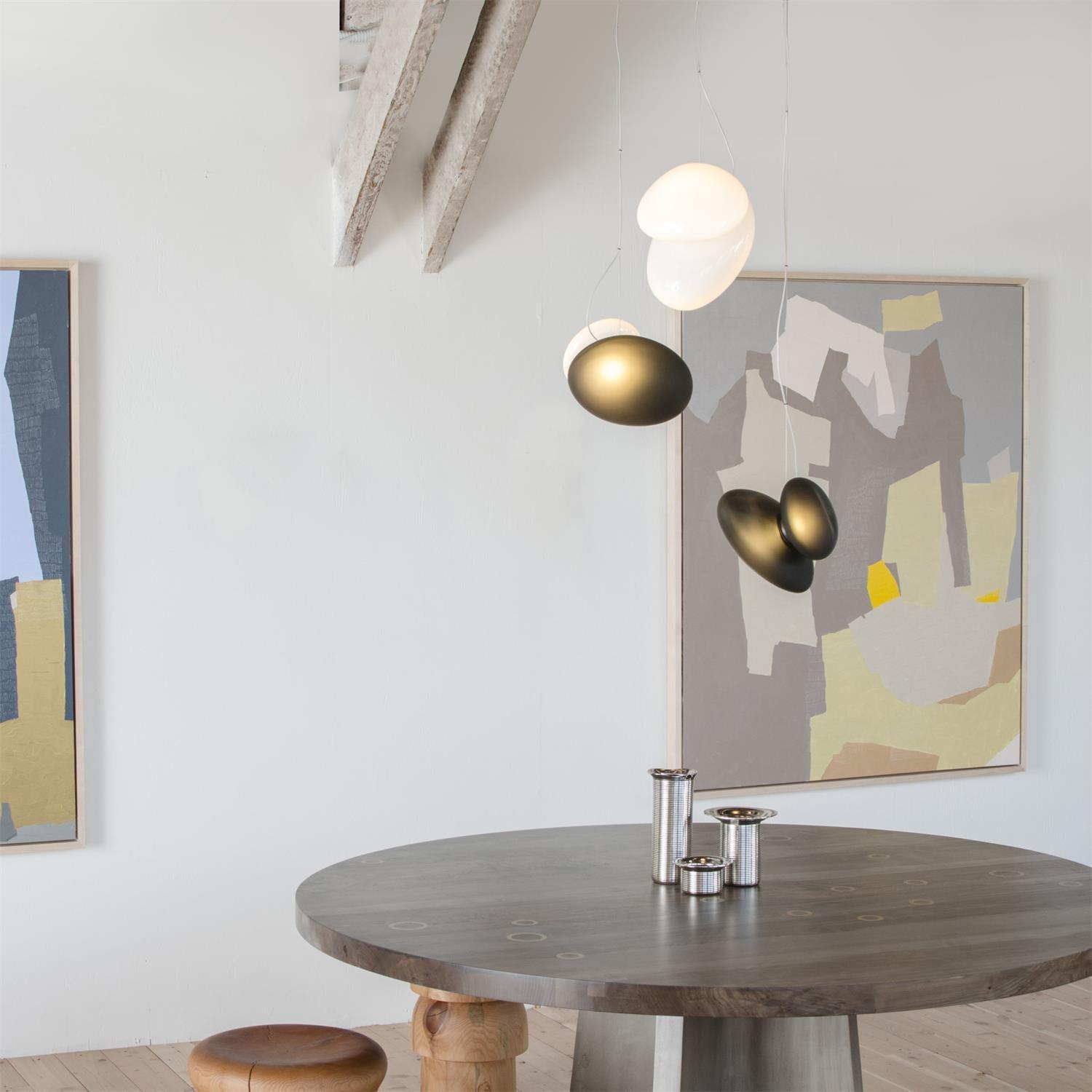 Translucent Frosted Glass Pendant Light - Lumpaz