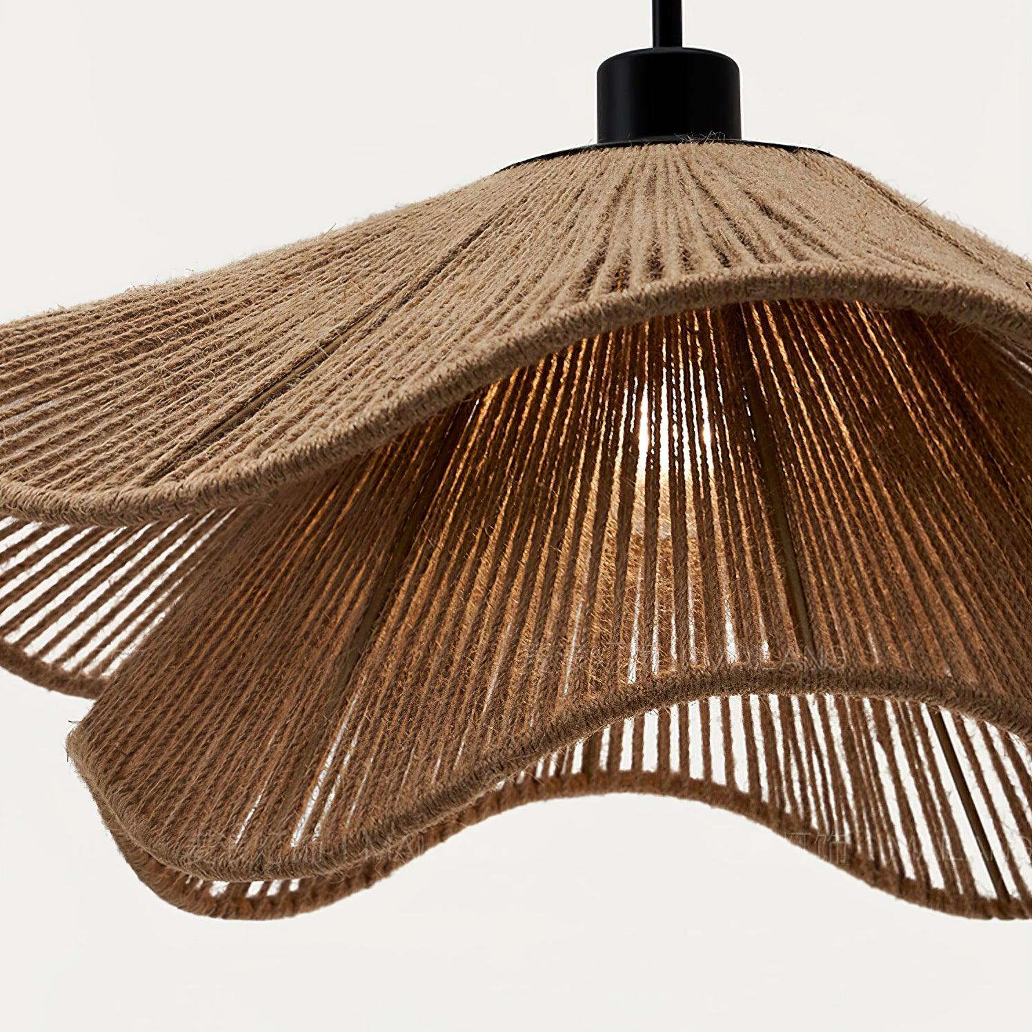 Handmade Straw Hat Pendant Lamp - Lumpaz