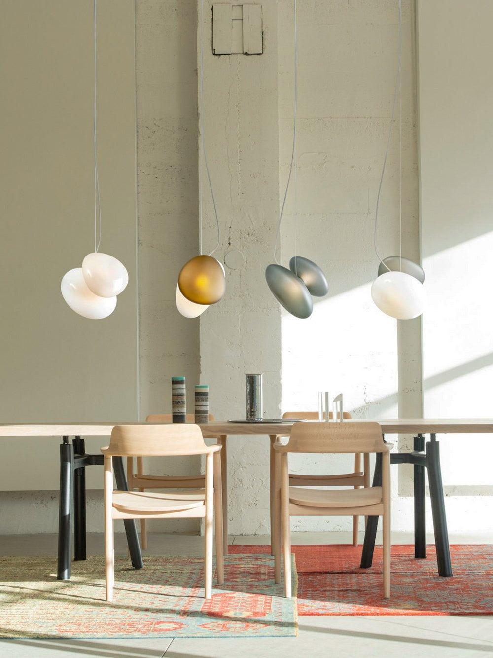 Translucent Frosted Glass Pendant Light - Lumpaz