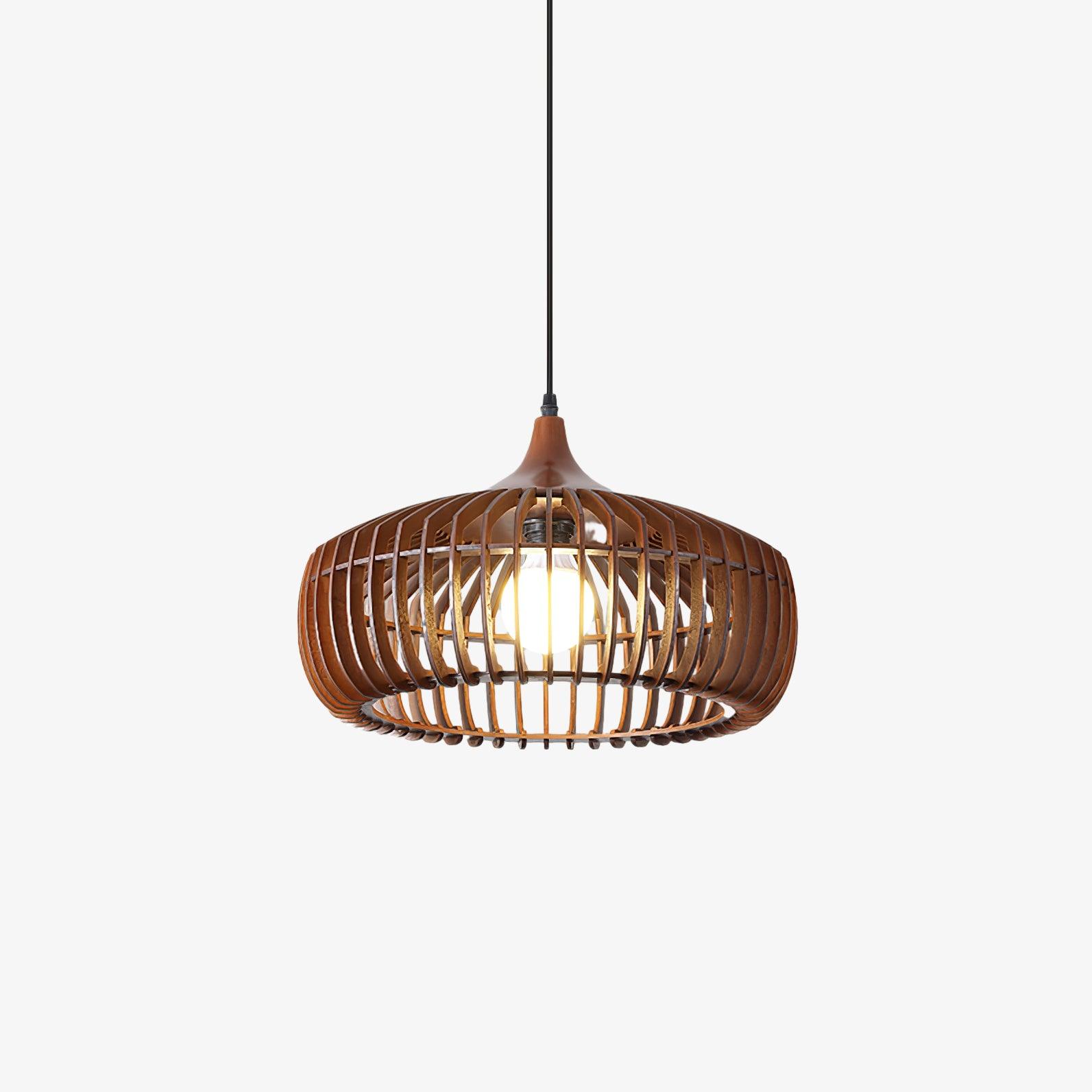 Lattice Nest Wooden Pendant Lamp - Lumpaz
