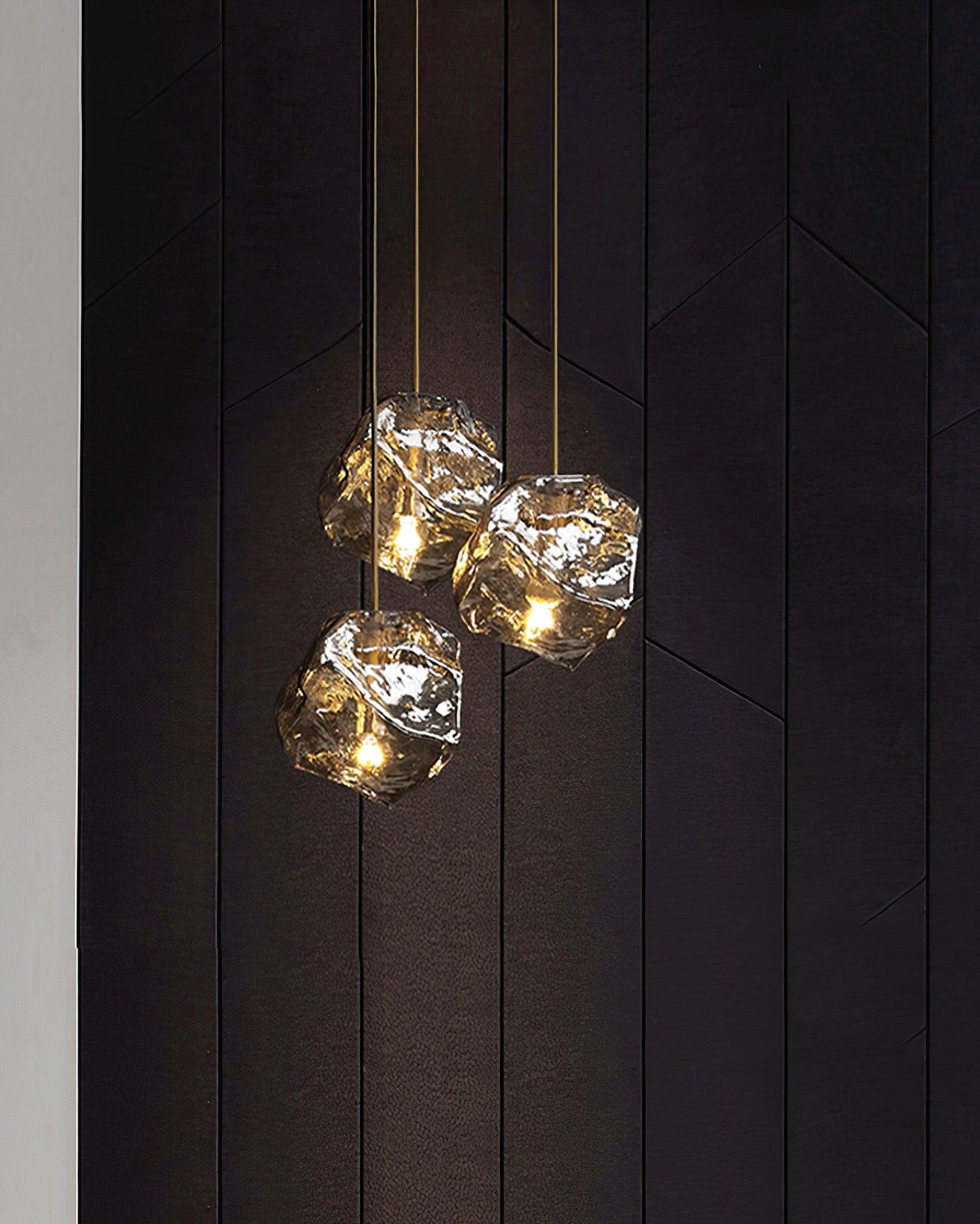 Illyria Ice Glass Pendant Lamp - Lumpaz