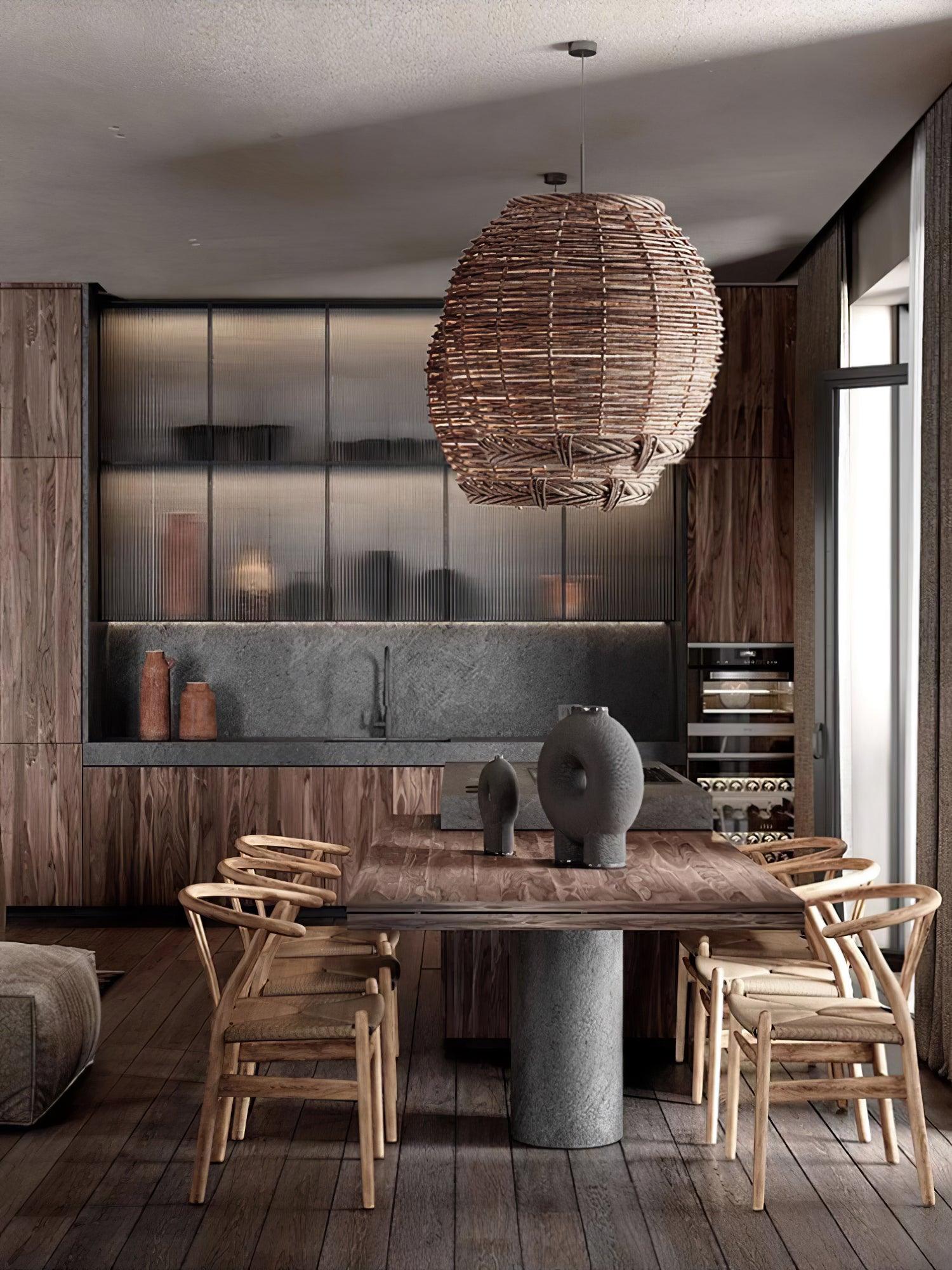 Hues Wicker Pendant Lamp - Lumpaz