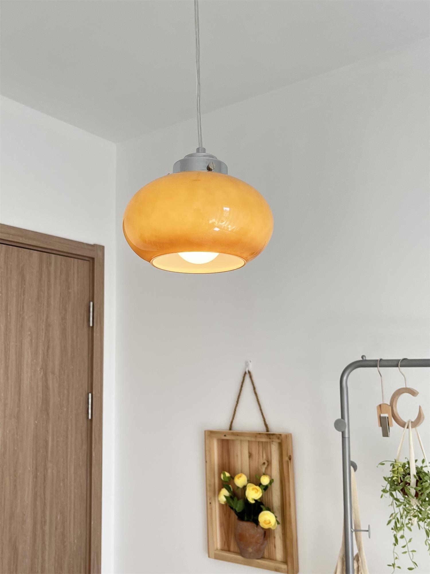 Oval Persimmon Pendant Light - Lumpaz