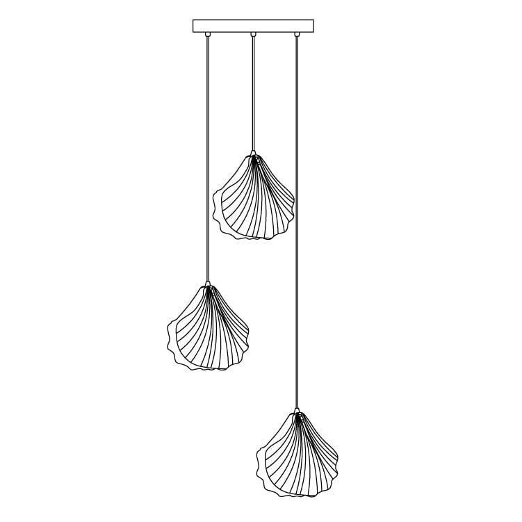 Shell Mini Pendant Light - Lumpaz