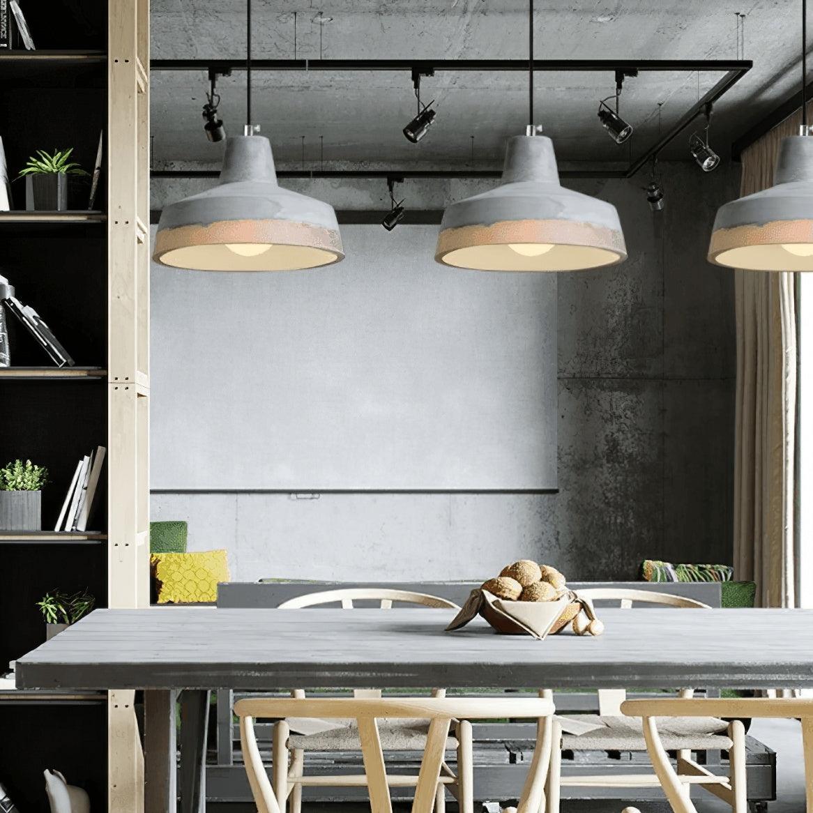 Delia Cement Pendant Light - Lumpaz