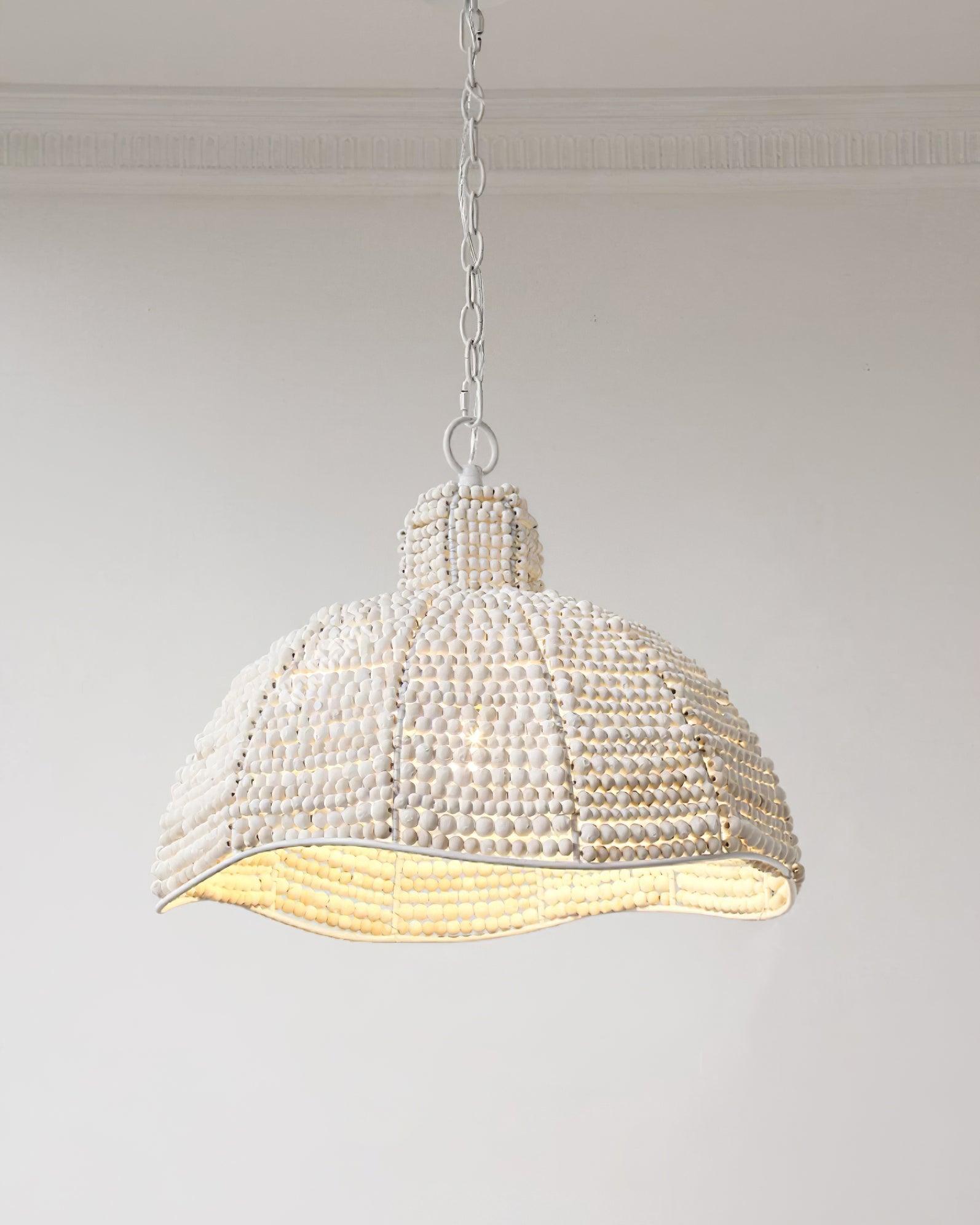 Obispo Wood Beads Pendant Lamp - Lumpaz