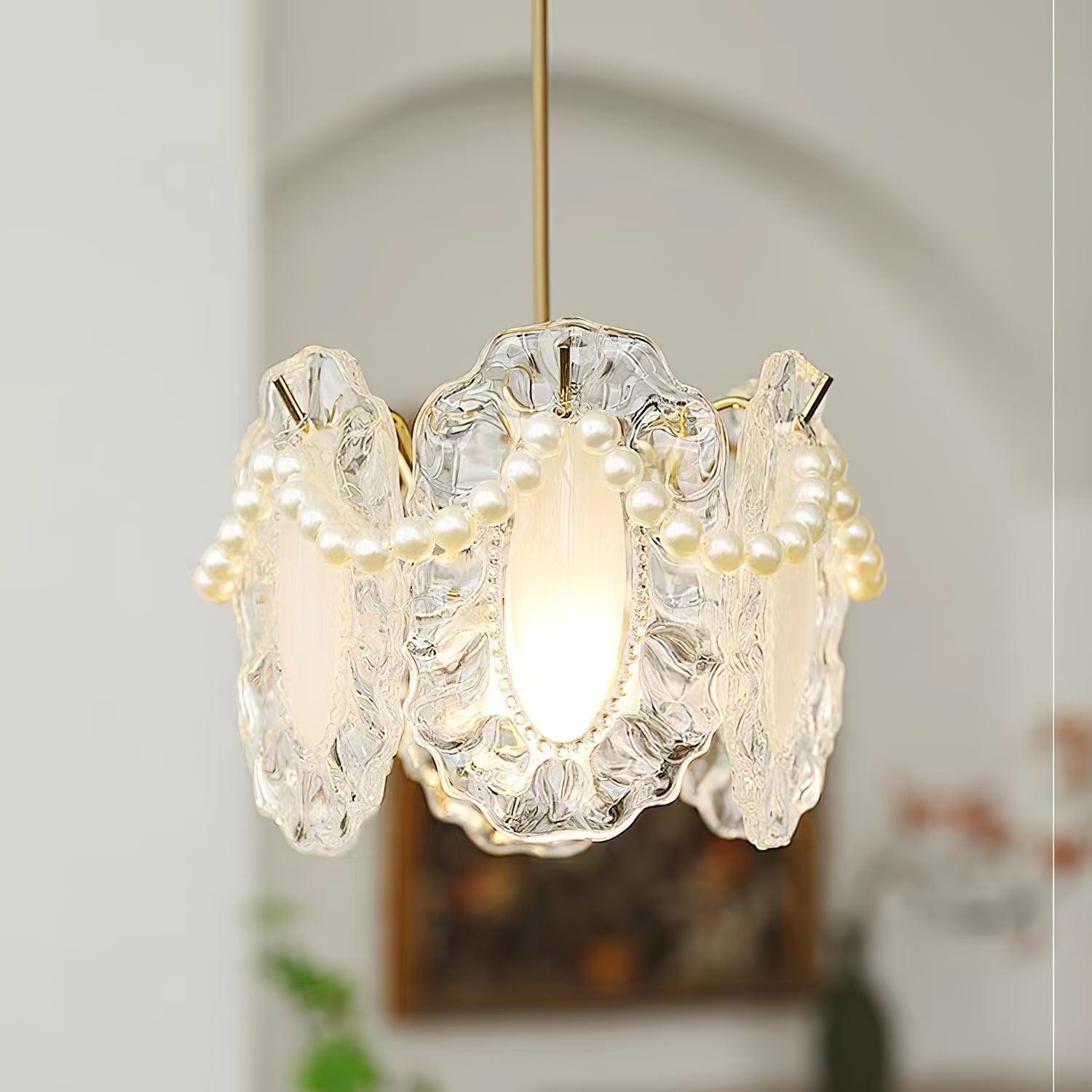 Floral Glass Pendant Lamp - Lumpaz