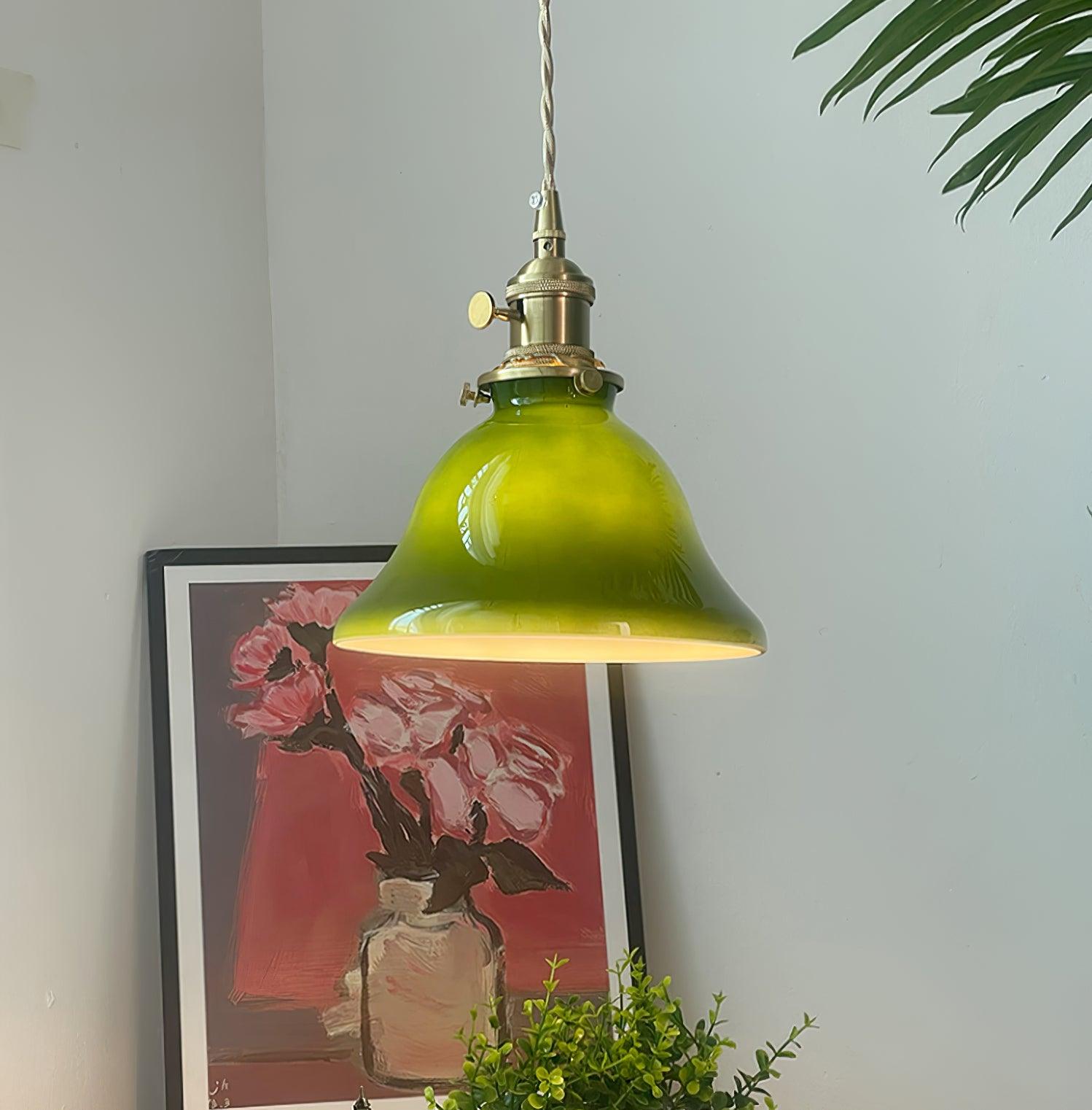 Green Bell Pendant Light - Lumpaz