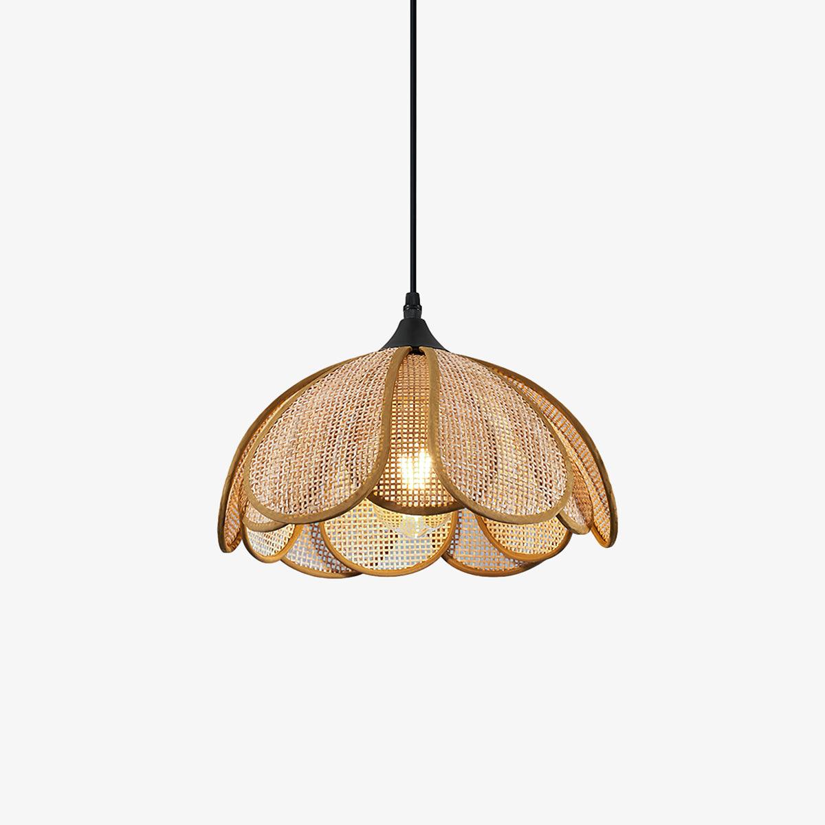 Bloom Rattan Pendant Lamp - Lumpaz
