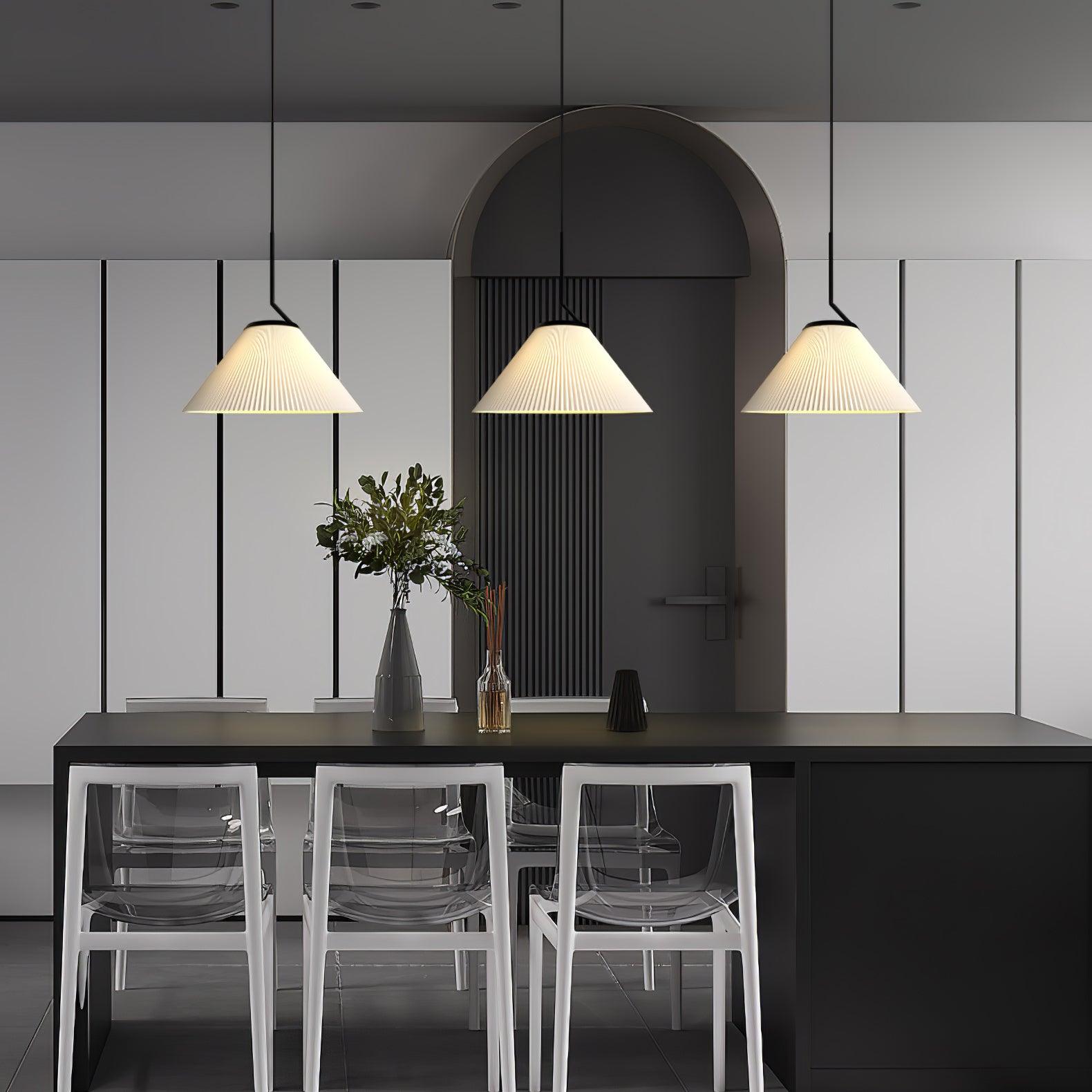Pleated Skirt Pendant Light - Lumpaz