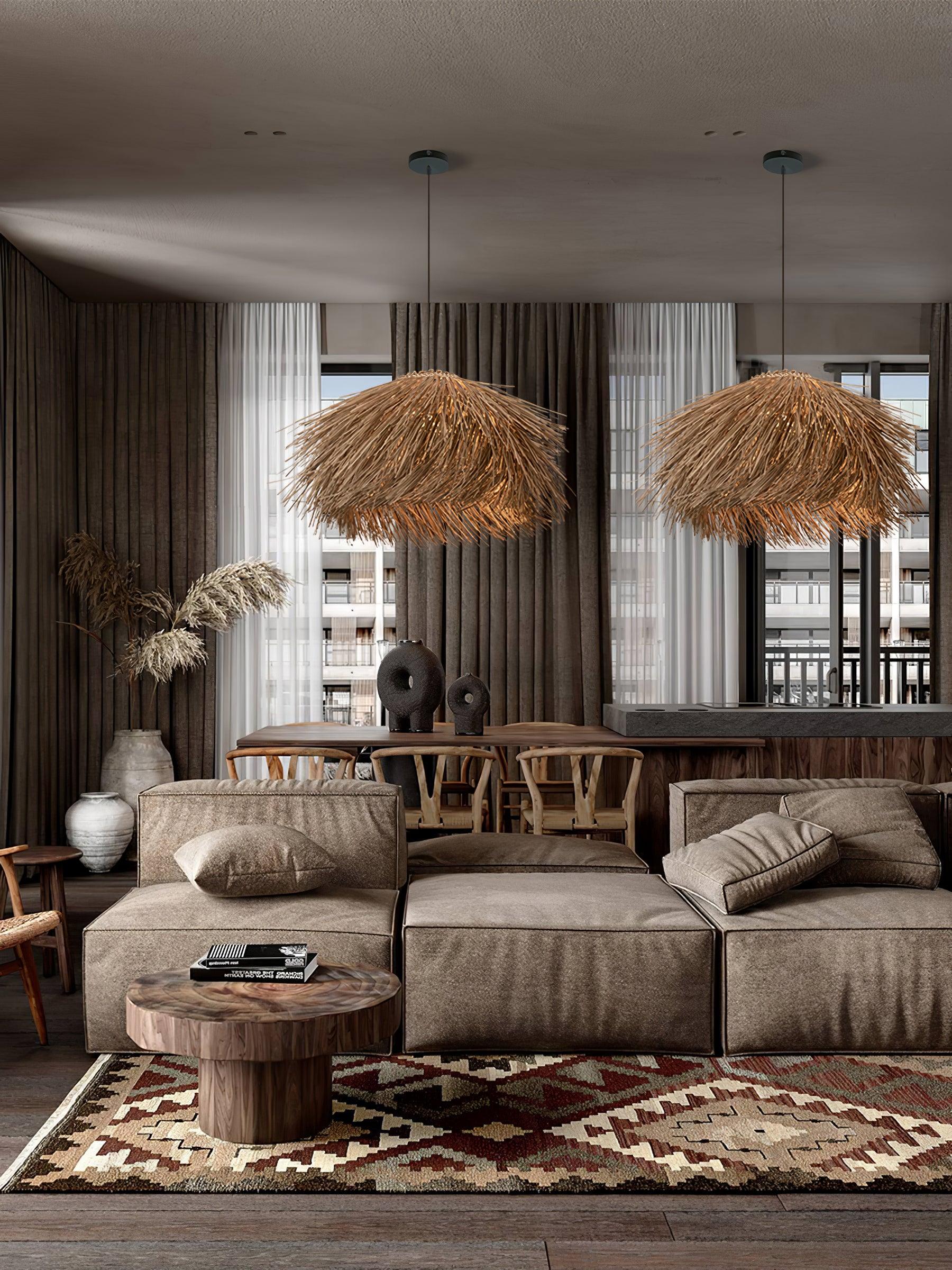 Hues Wicker Pendant Lamp - Lumpaz