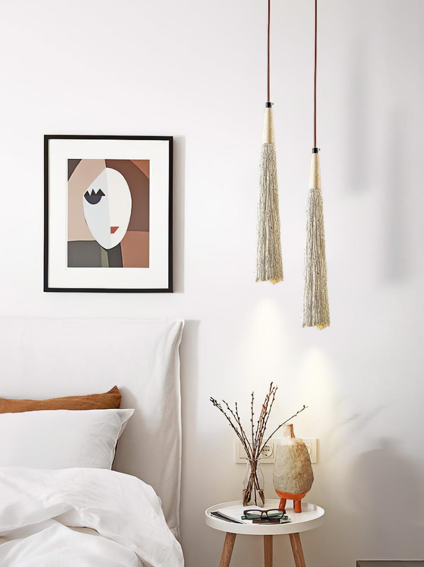 Concrete Pleated Pendant Lamp - Lumpaz
