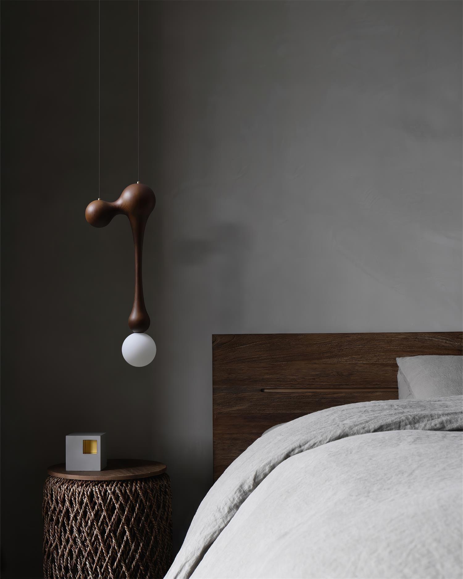 Jenna Wooden Pendant Lamp - Lumpaz