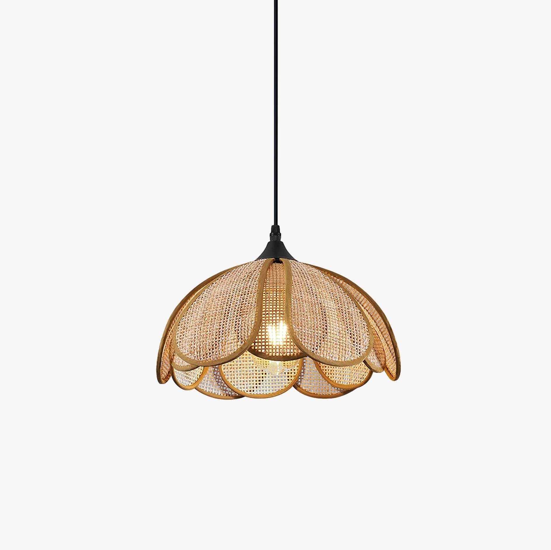 Bloom Rattan Pendant Lamp - Lumpaz