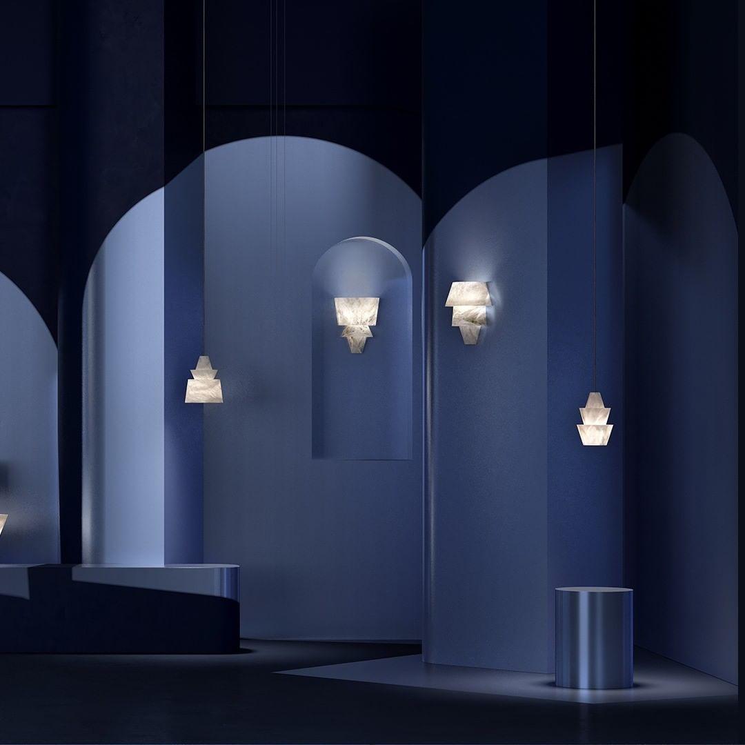 White Alabaster  Pendant Light - Lumpaz