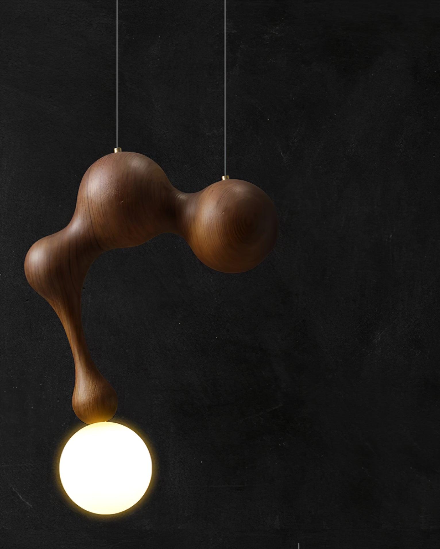 Jenna Wooden Pendant Lamp - Lumpaz