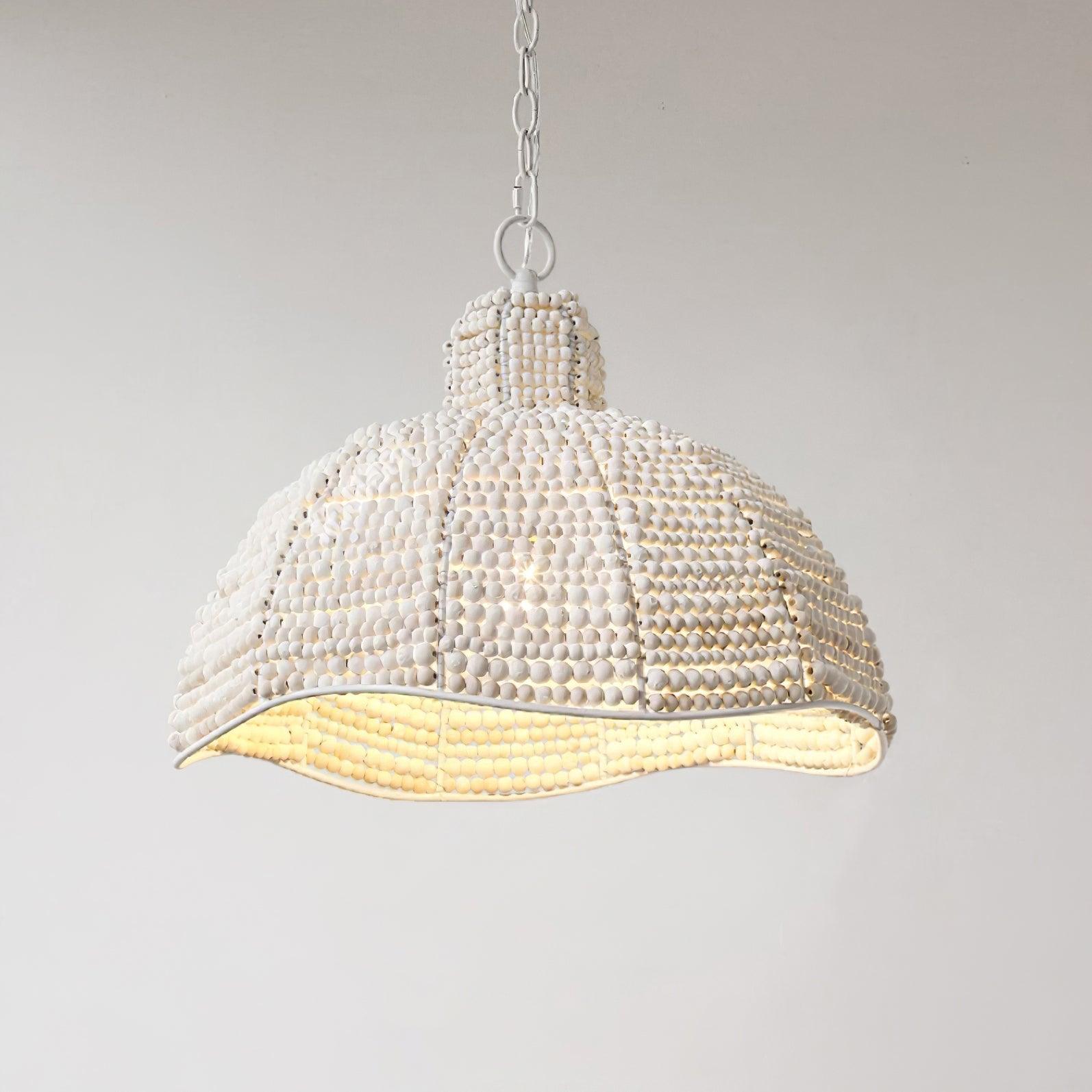 Obispo Wood Beads Pendant Lamp - Lumpaz