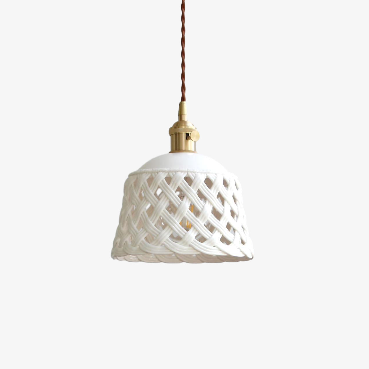 Openwork Ceramic Pendant Lamp - Lumpaz