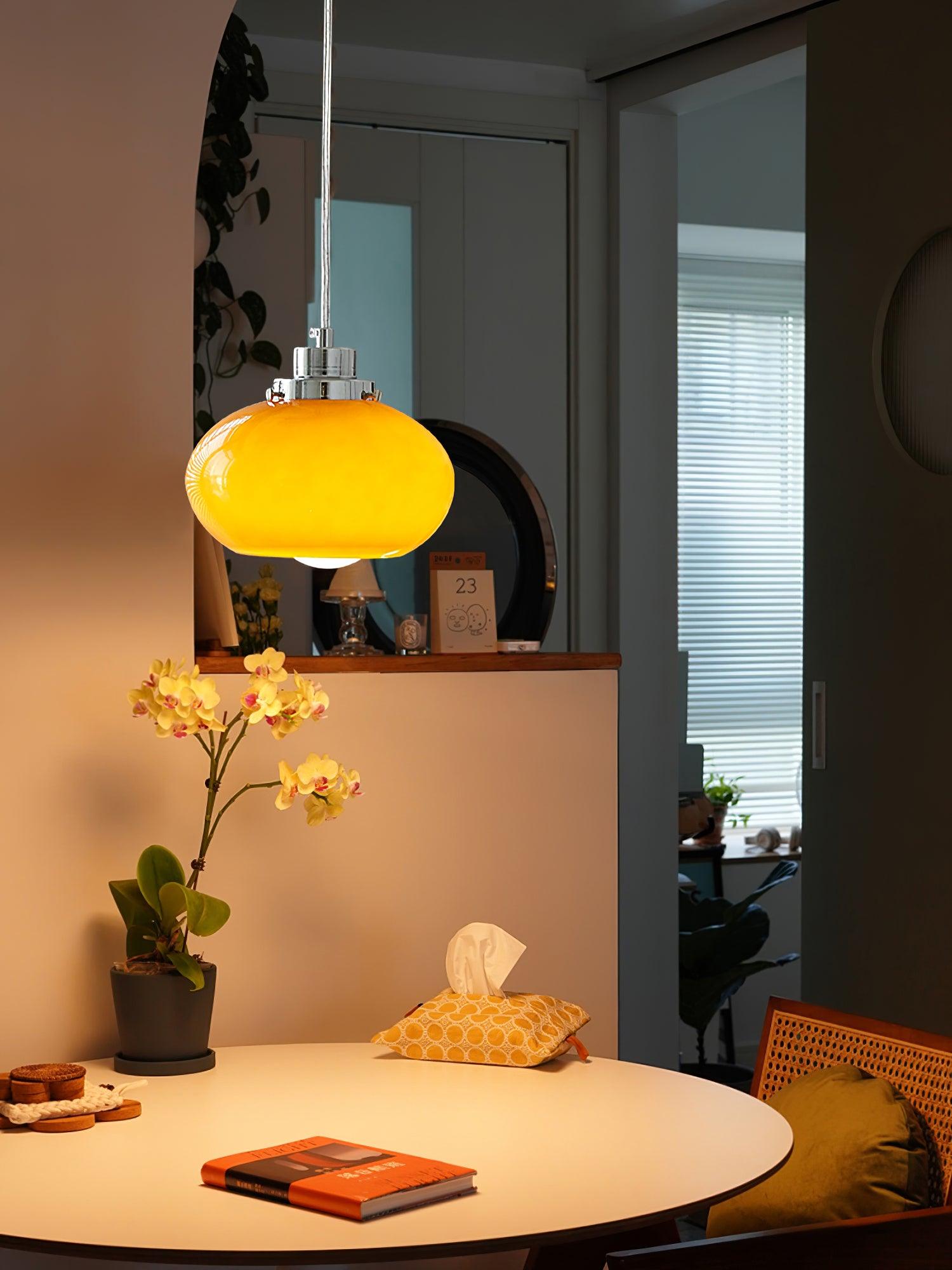 Oval Persimmon Pendant Light - Lumpaz