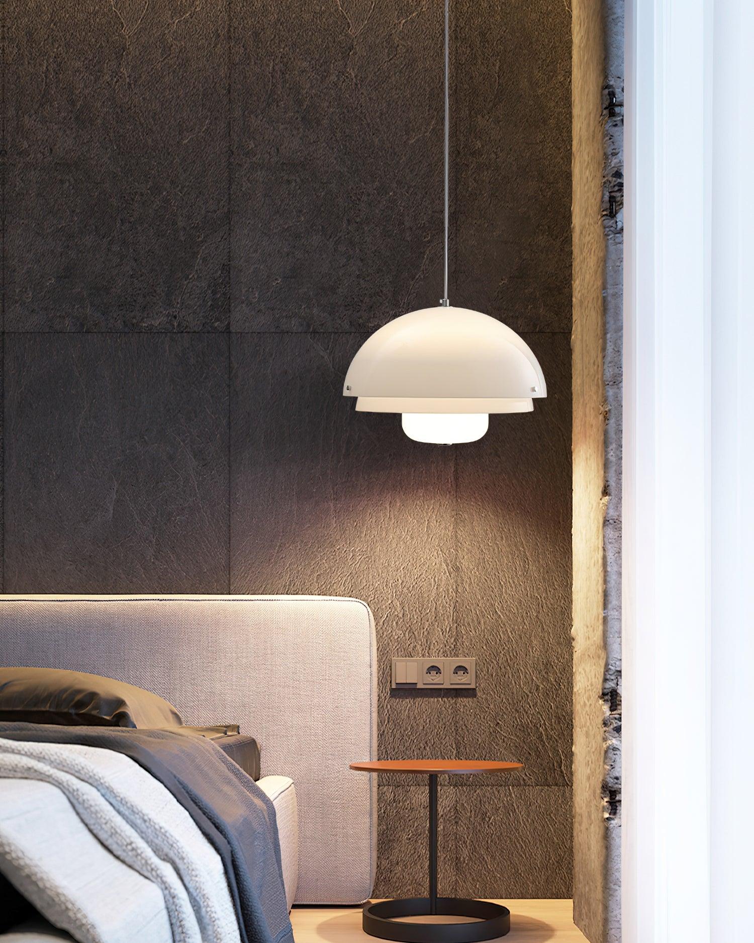 Milk White Layer Pendant Lamp - Lumpaz