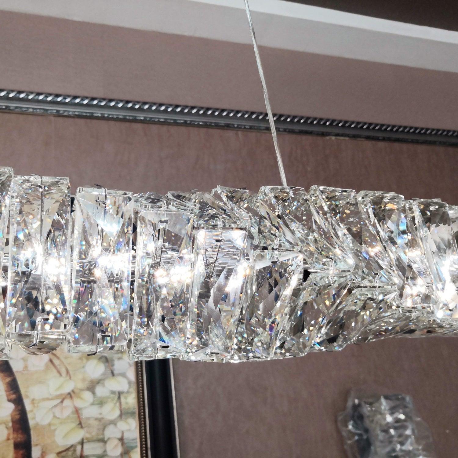Long Crystal Pendant Lamp - Lumpaz