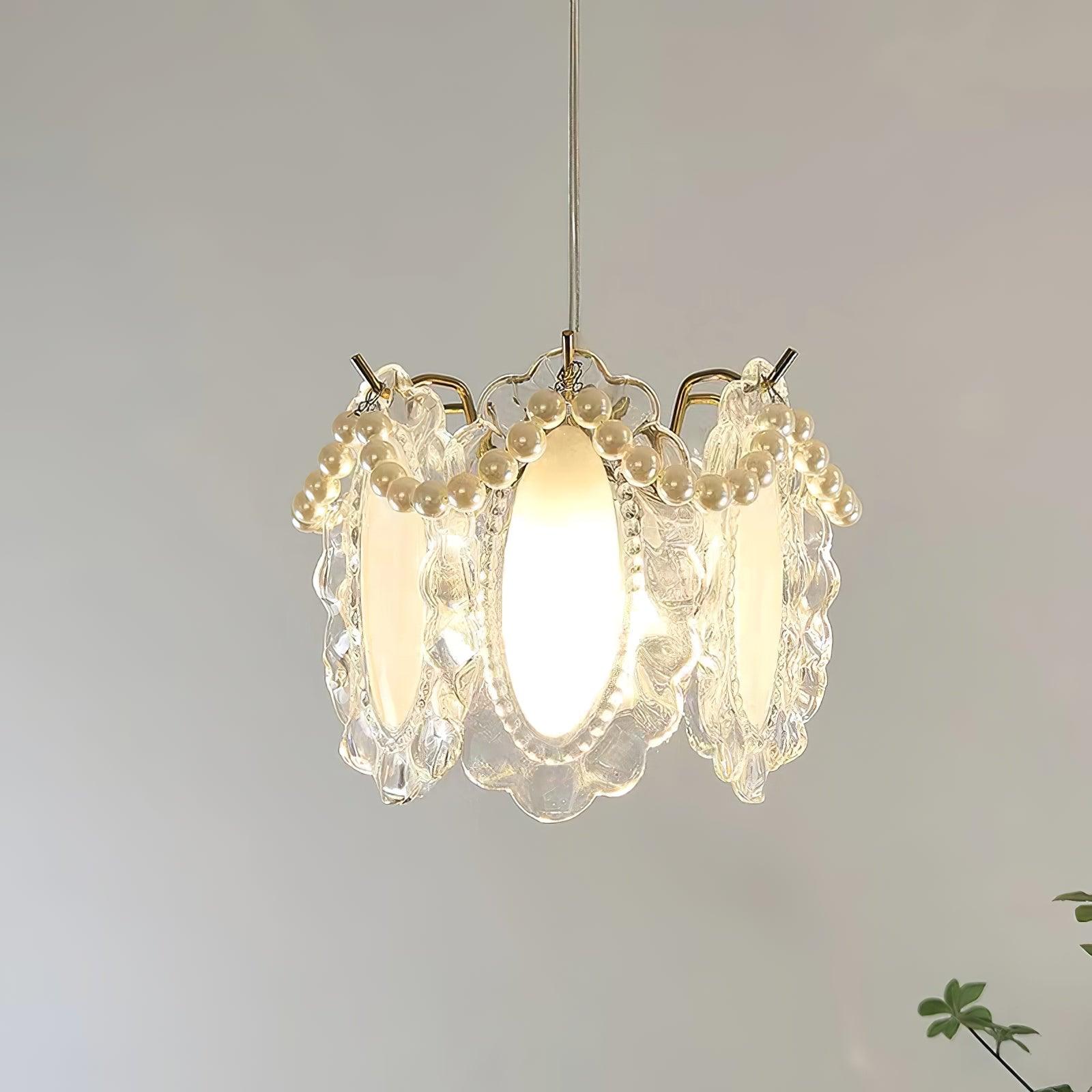 Floral Glass Pendant Lamp - Lumpaz