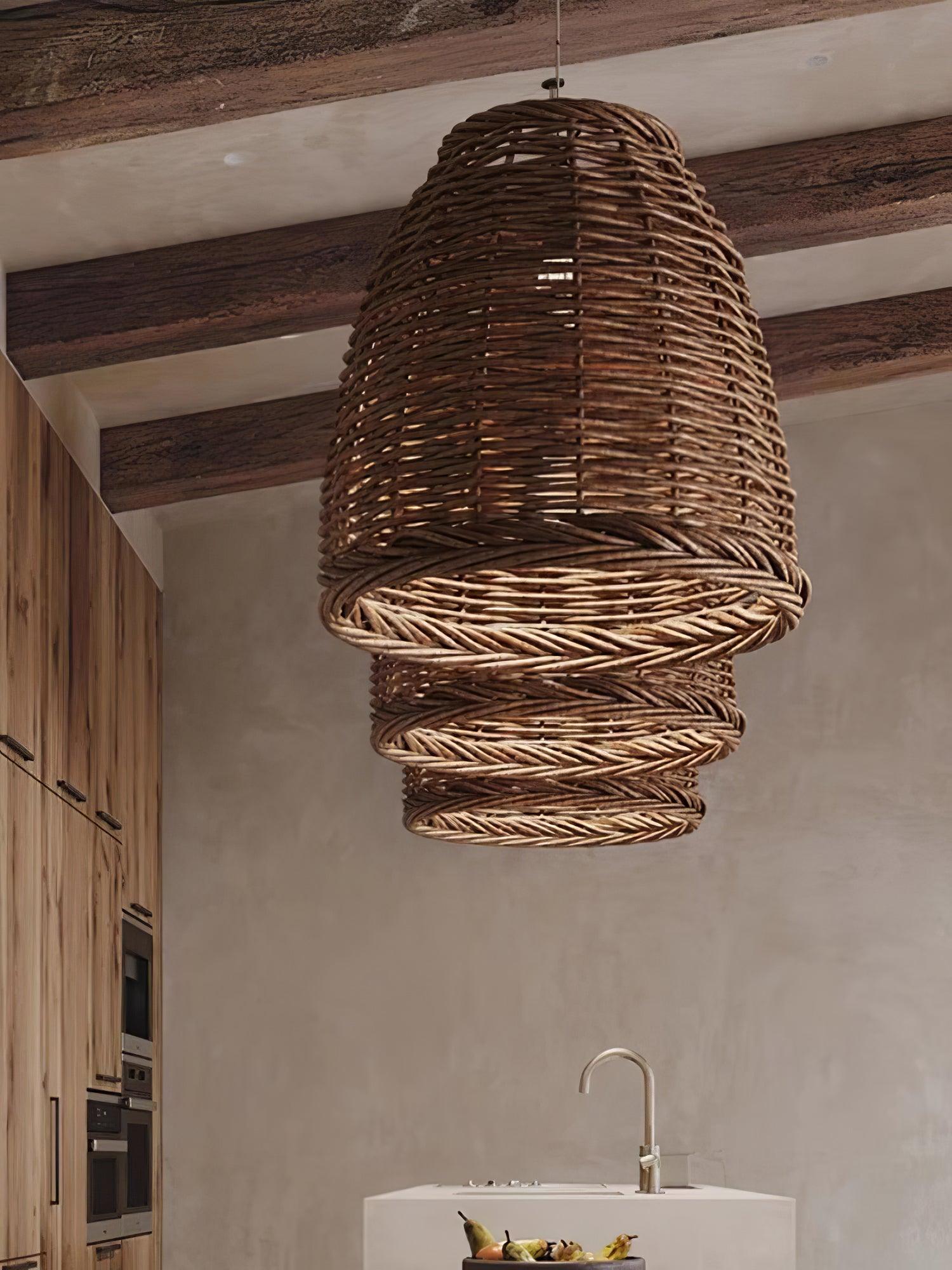 Hues Wicker Pendant Lamp - Lumpaz