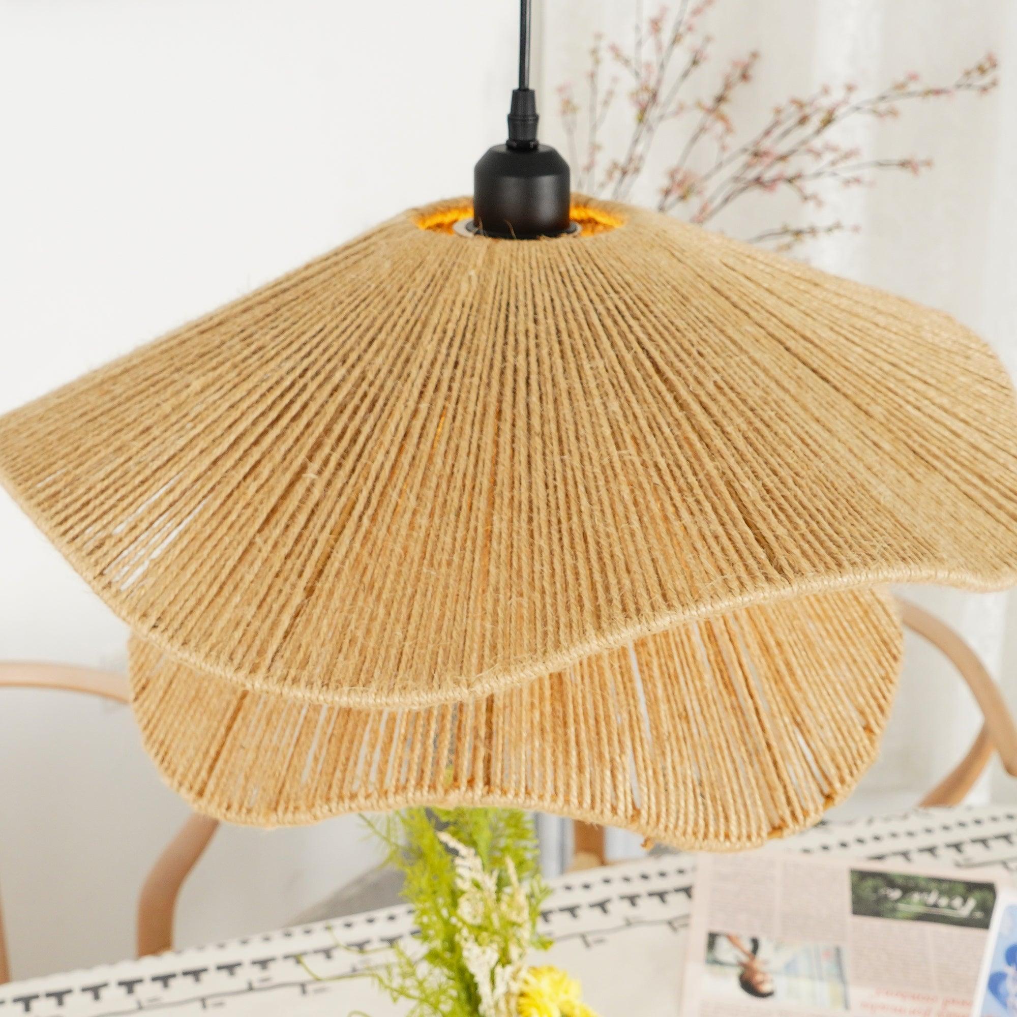 Handmade Straw Hat Pendant Lamp - Lumpaz