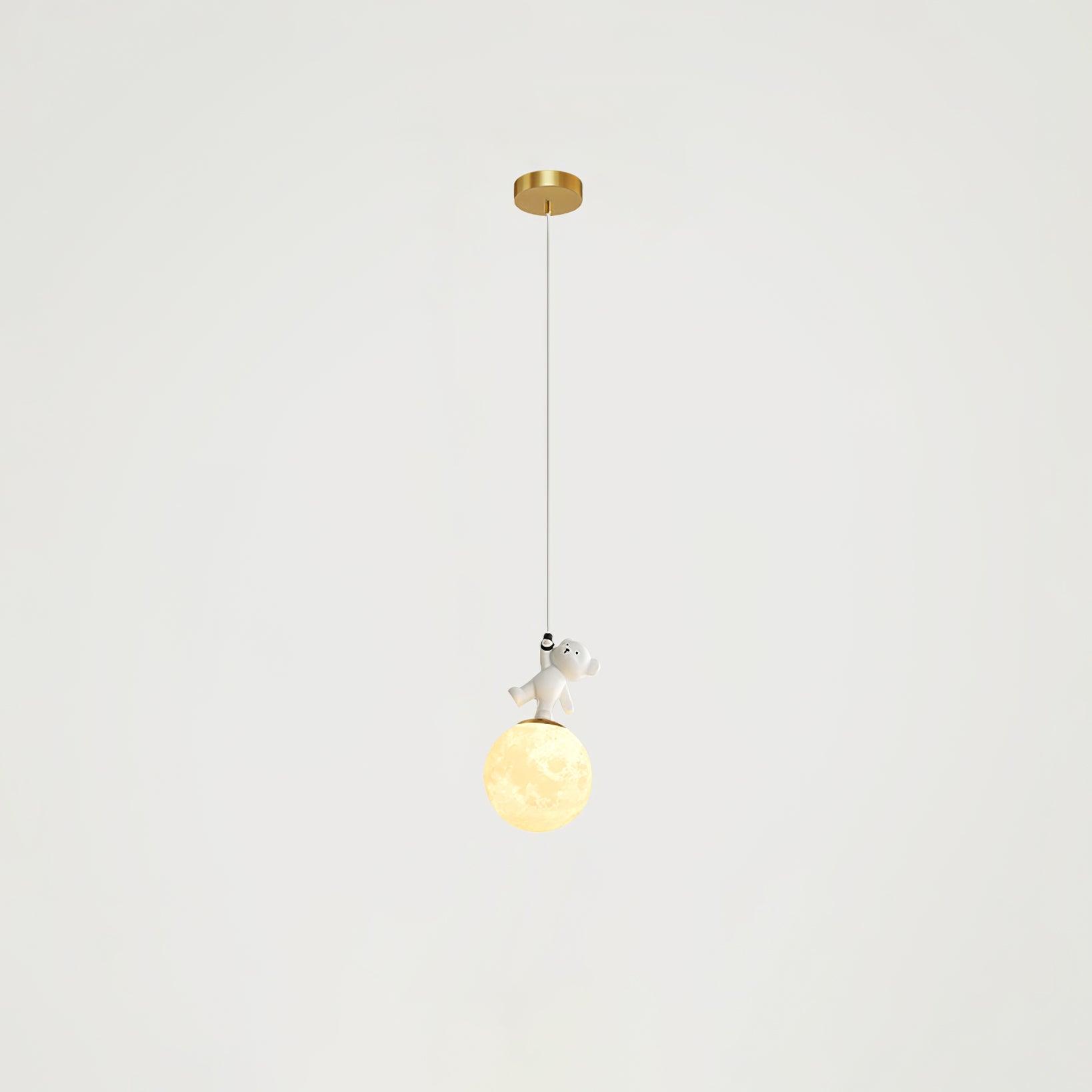 Animal And Moon Pendant Light - Lumpaz