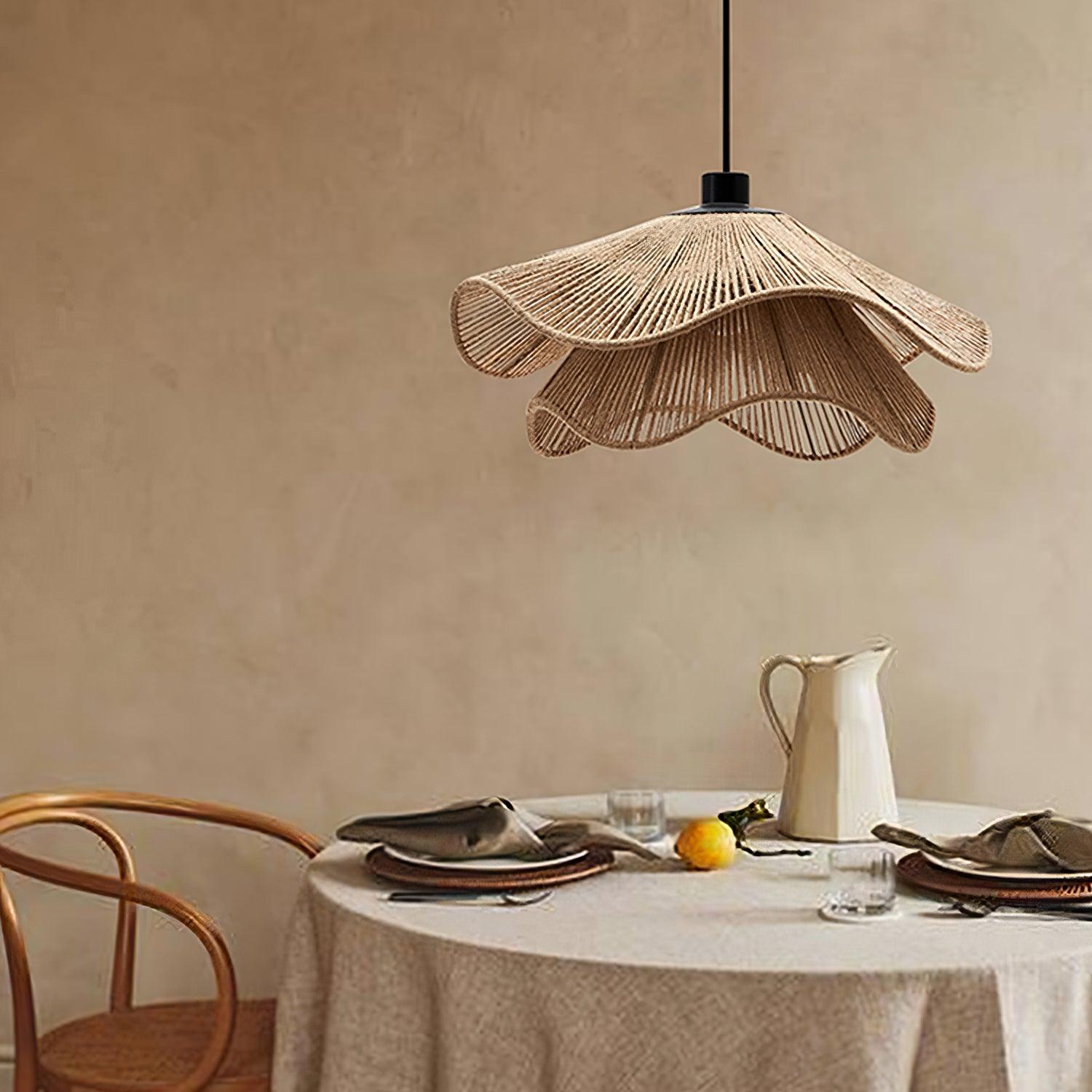 Handmade Straw Hat Pendant Lamp - Lumpaz