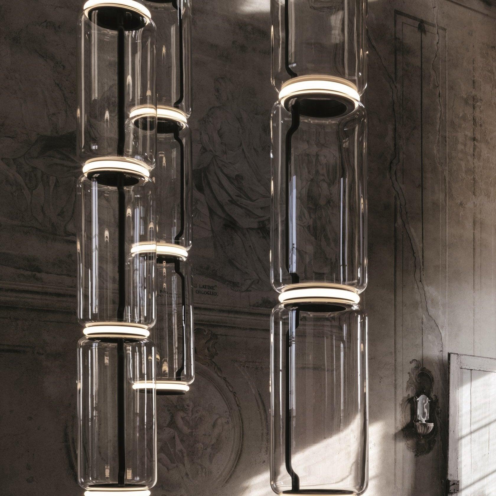 Cylindrical Glass Pendant Light - Lumpaz