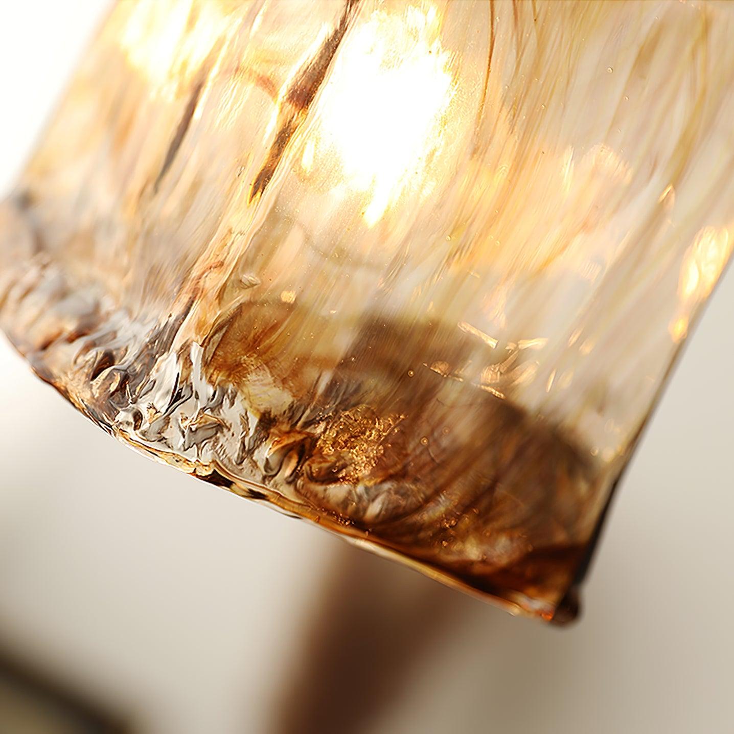 Vintage Brown Glass Pendant Light - Lumpaz