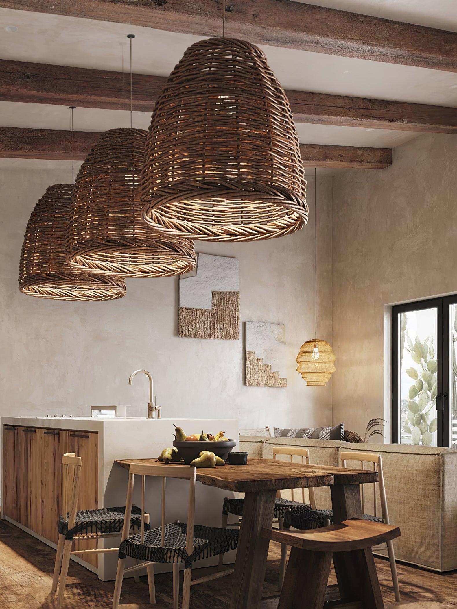 Hues Wicker Pendant Lamp - Lumpaz