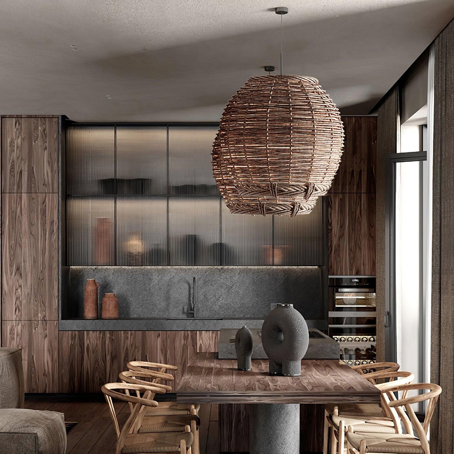 Hues Wicker Pendant Lamp - Lumpaz
