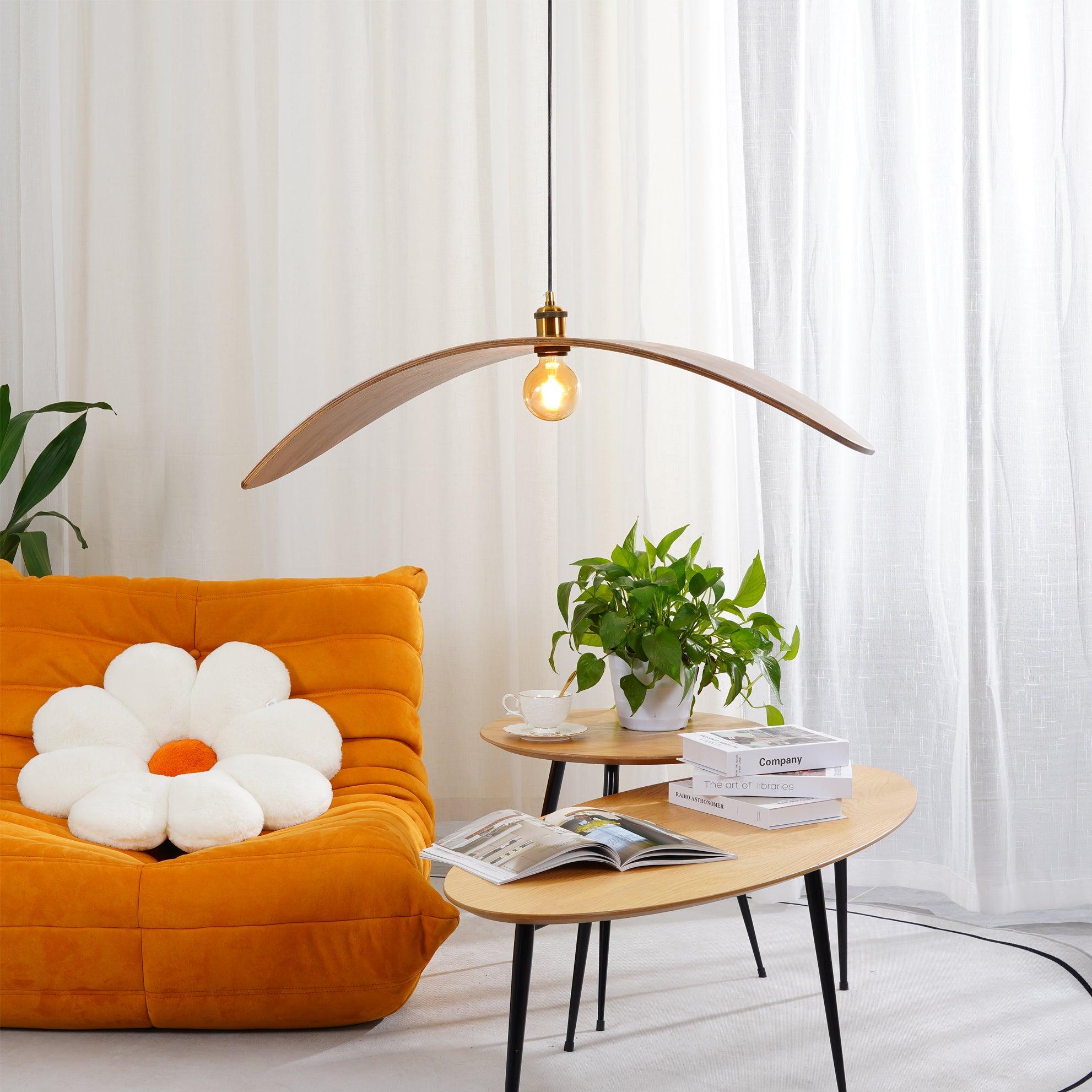 Curve Wooden Pendant Lamp - Lumpaz