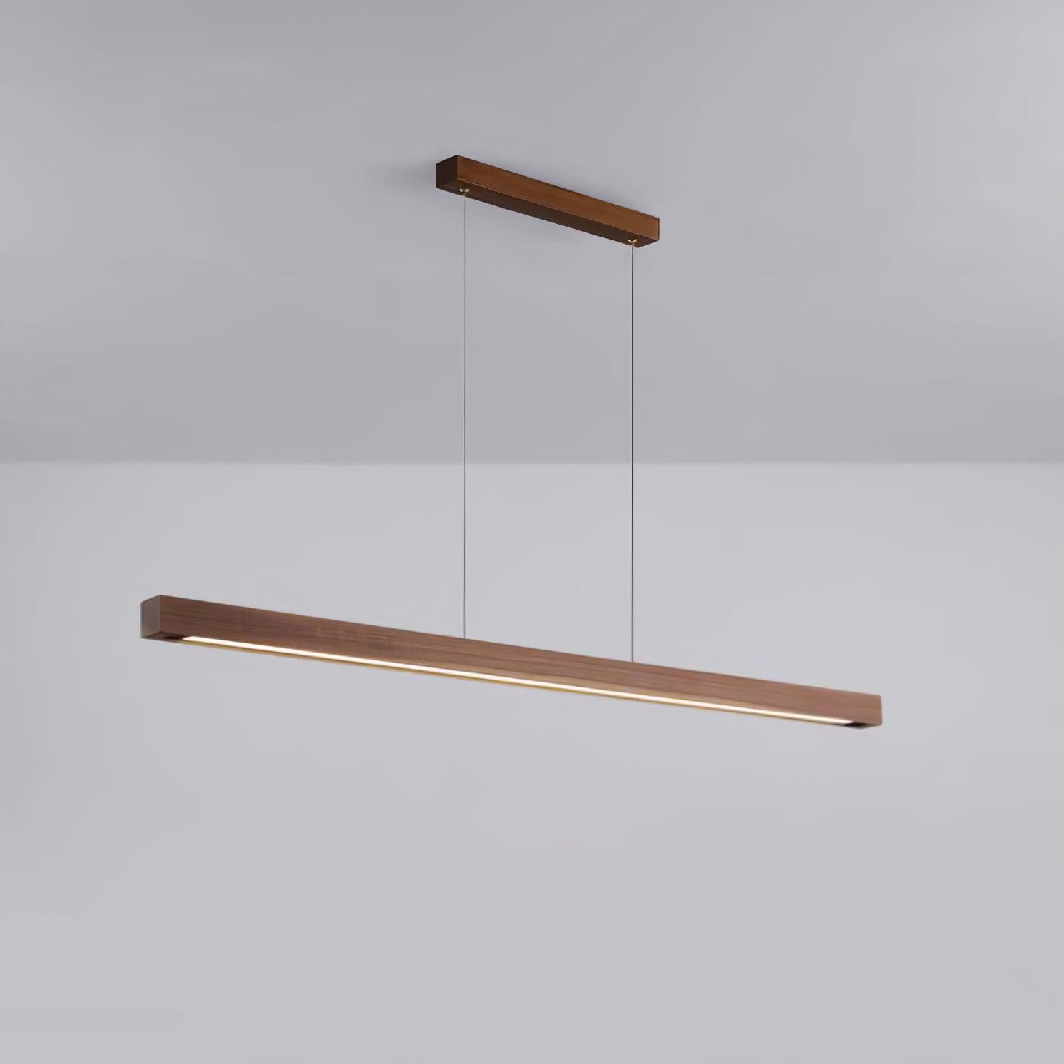 Linear Wooden Pendant Light - Lumpaz