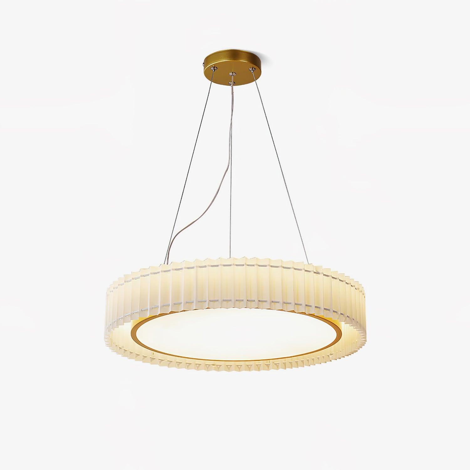 Round Pleated Pendant Lamp - Lumpaz