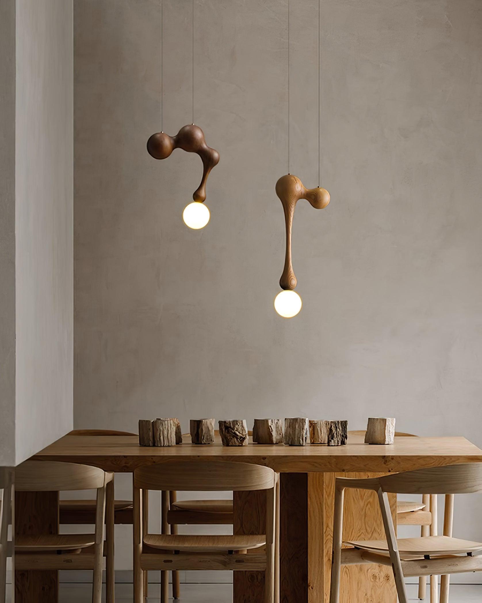Jenna Wooden Pendant Lamp - Lumpaz