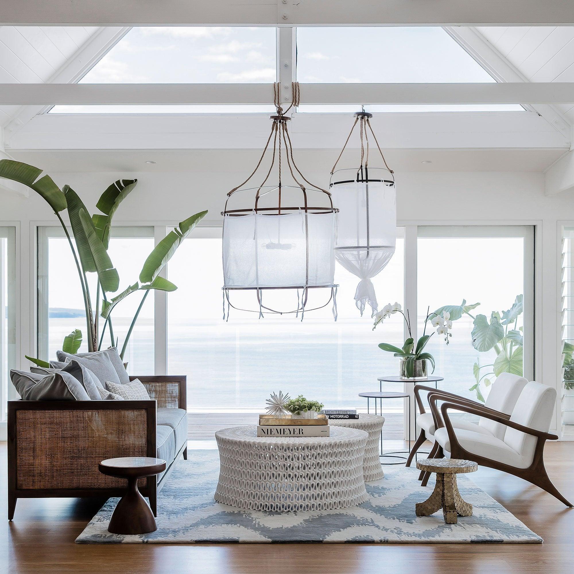 Provence Linen Pendant Light - Lumpaz