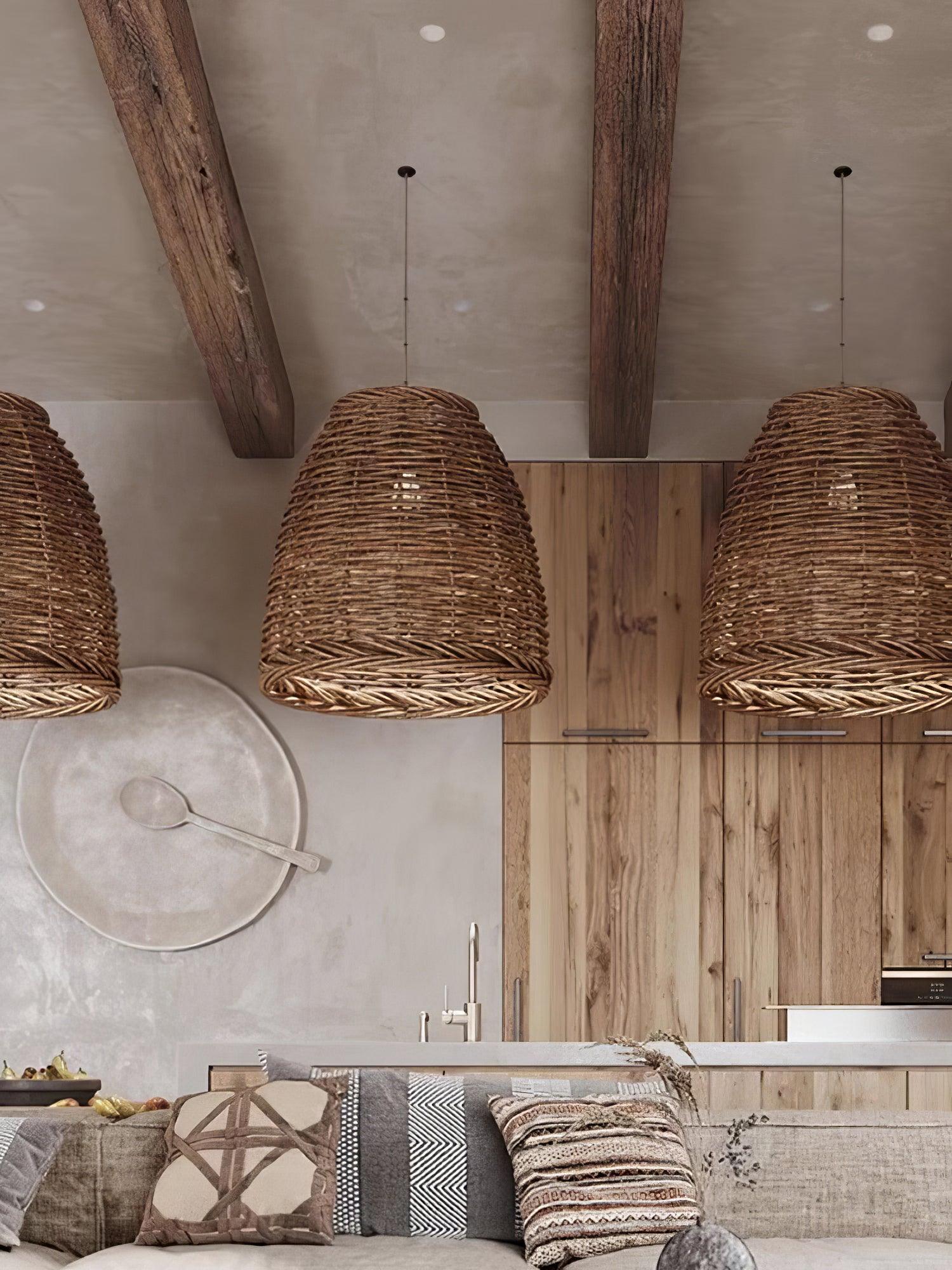 Hues Wicker Pendant Lamp - Lumpaz