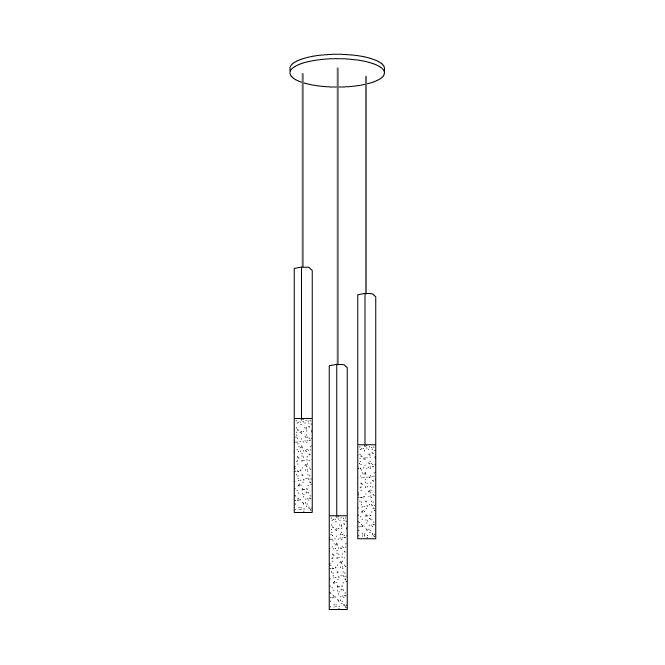 Shine Vertical Plumage Suspension - Lumpaz