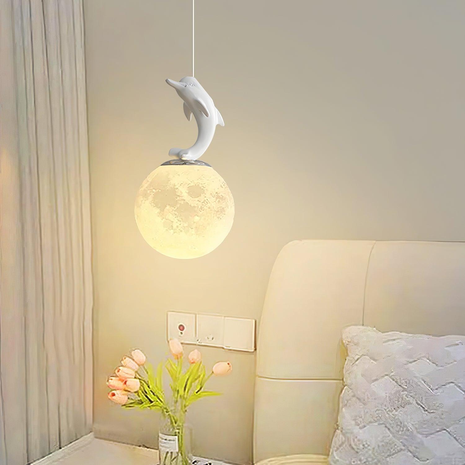 Animal And Moon Pendant Light - Lumpaz