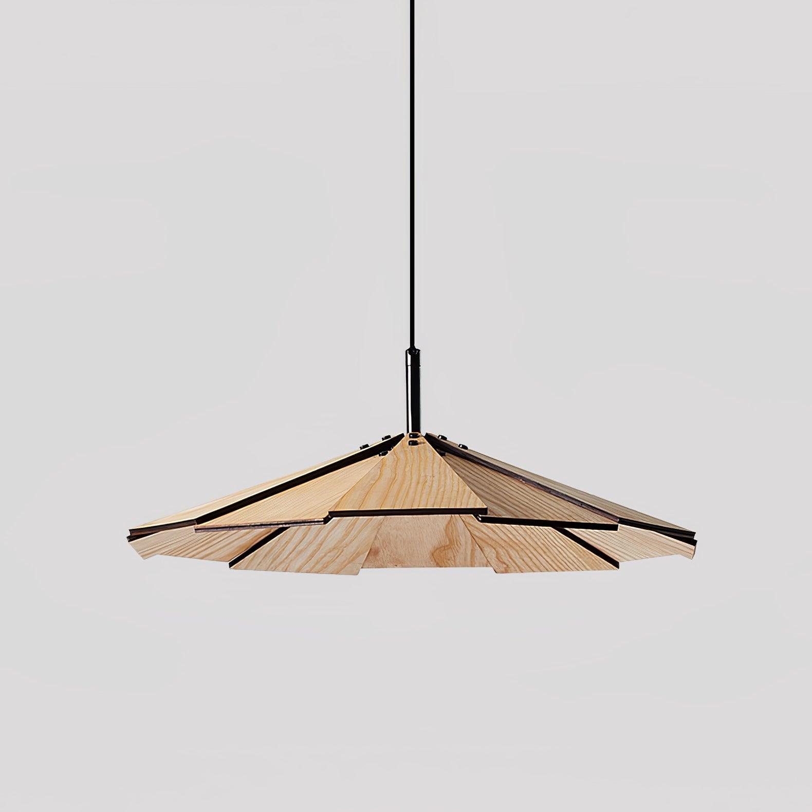 Umbrella Wooden Pendant Light - Lumpaz